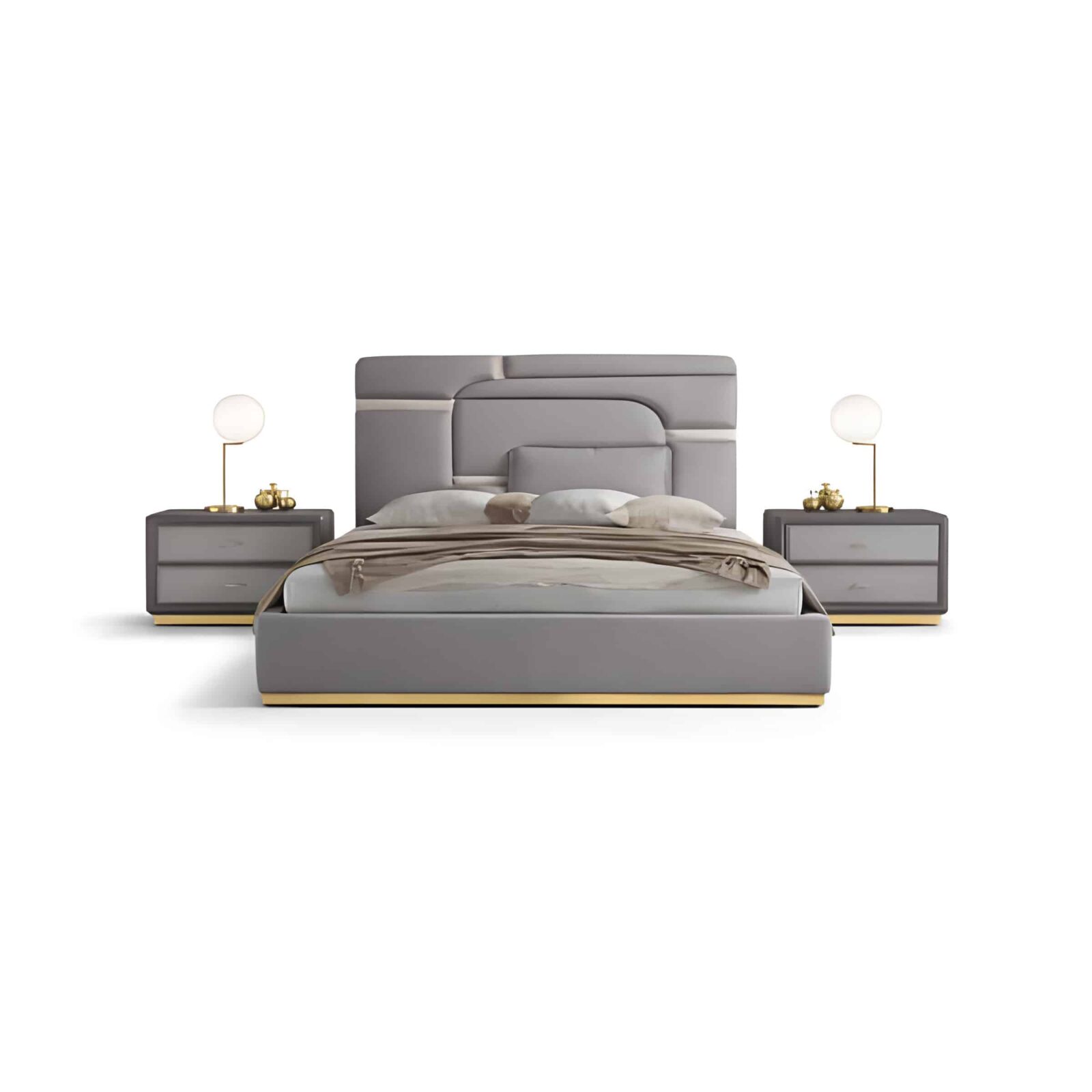 Bedroom set front composition for modern bedroom decor - image 59973