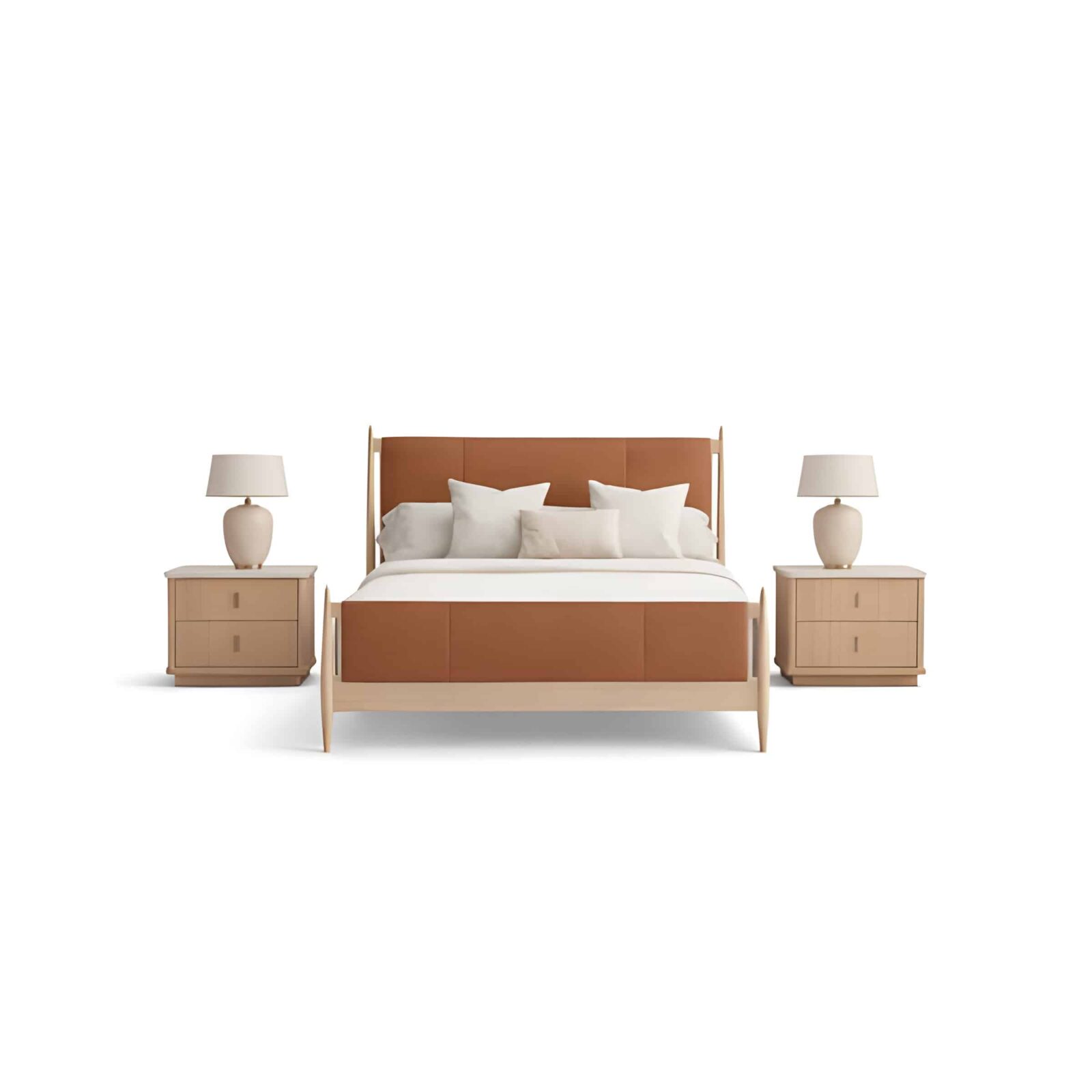 Bedroom set finish detail angle - image 64385