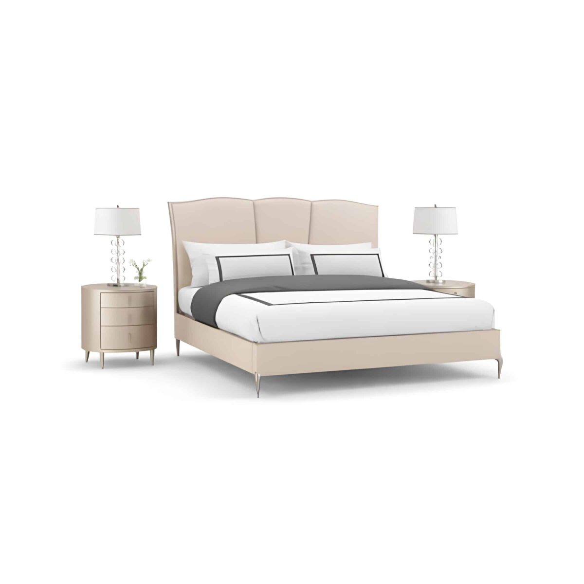 Kavia Bed and Nightstand Set