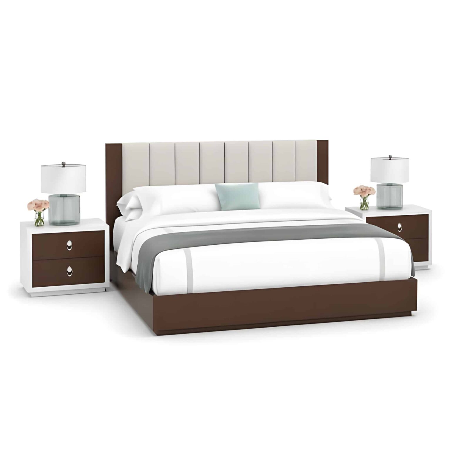 Bedroom set bed and wardrobe view - image 65315