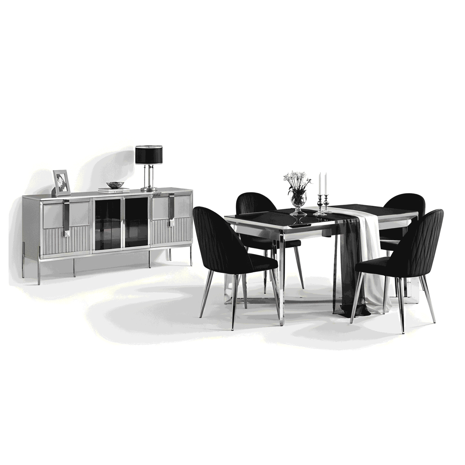 Nolia Dining Room Set main view for elegant dining spaces
