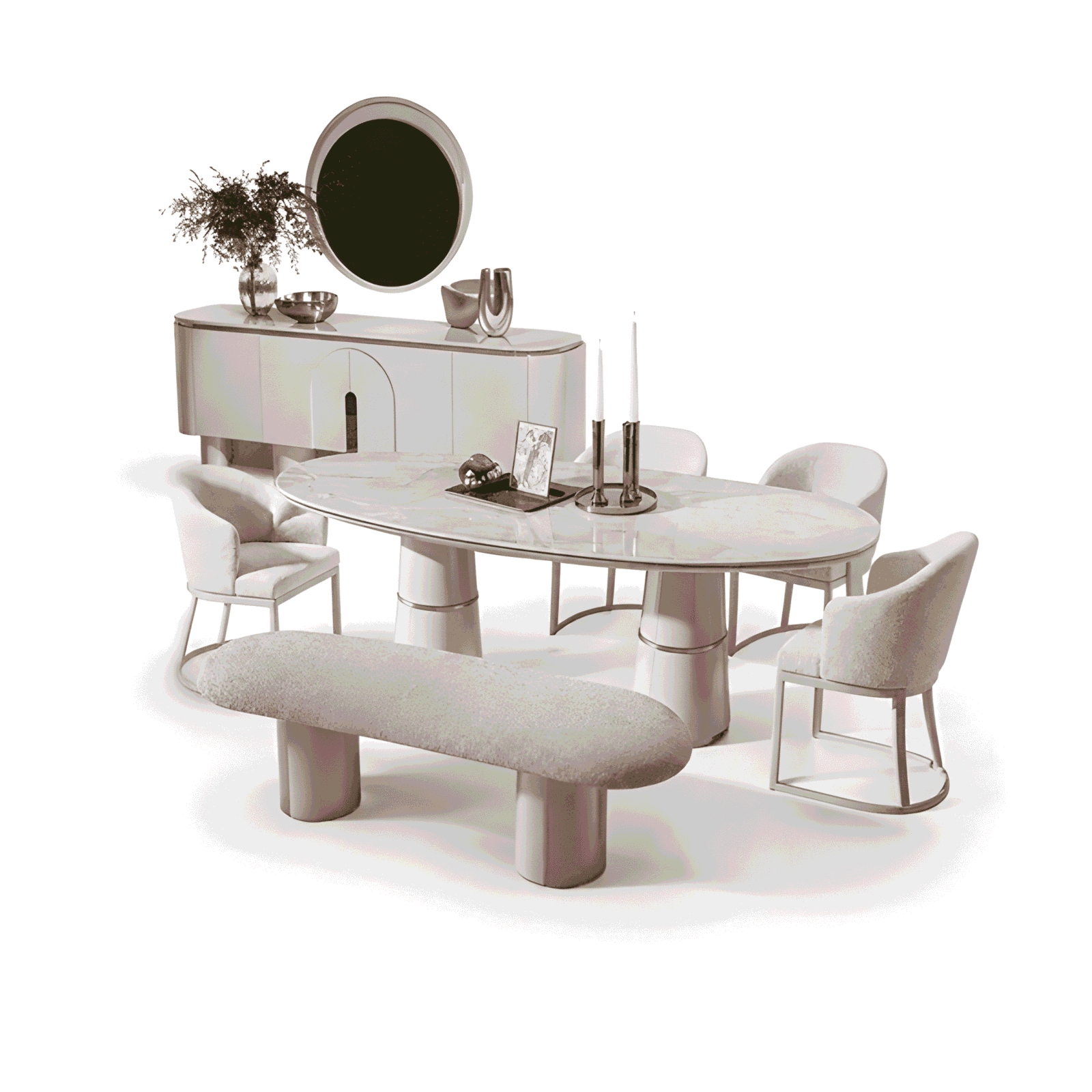 Vexor Dining Room Set main view for elegant dining spaces