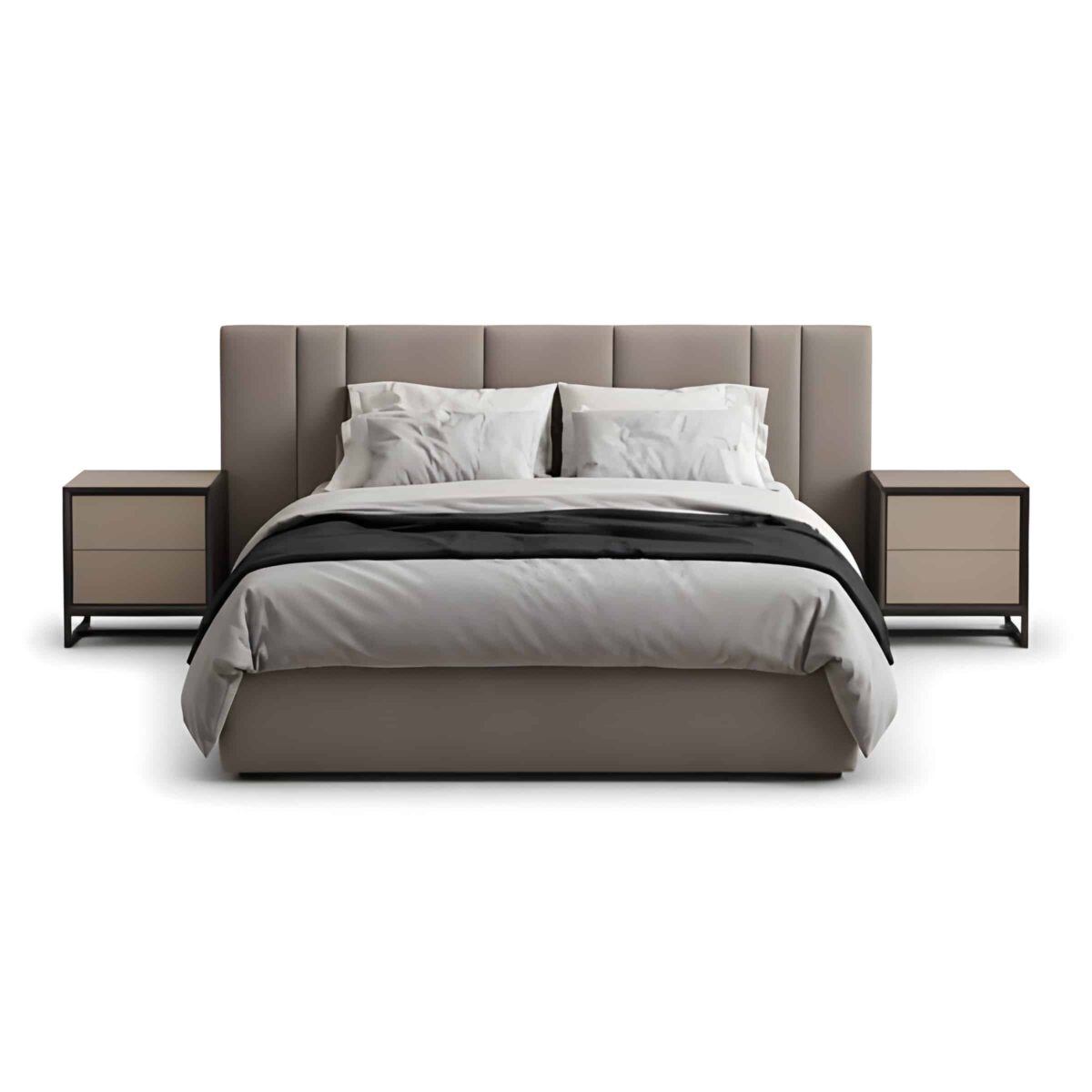 Mia Bed and Nightstand Set