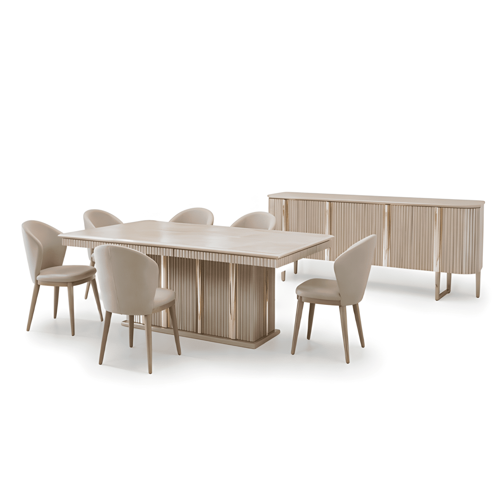 Zelia Dining Room Set main view for elegant dining spaces