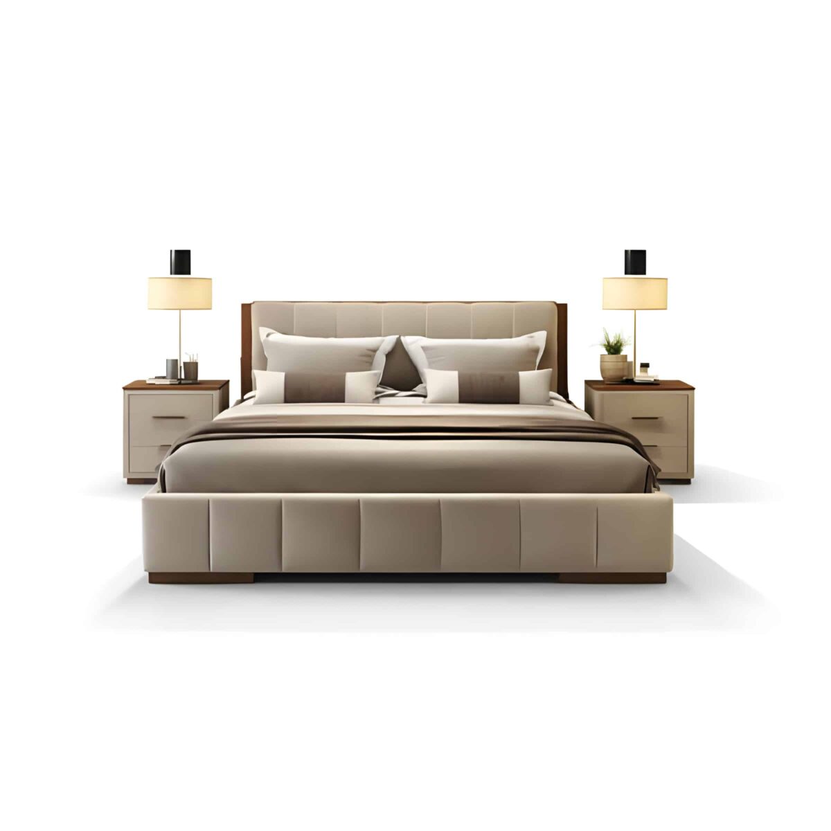 Rira Bed and Nightstand Set