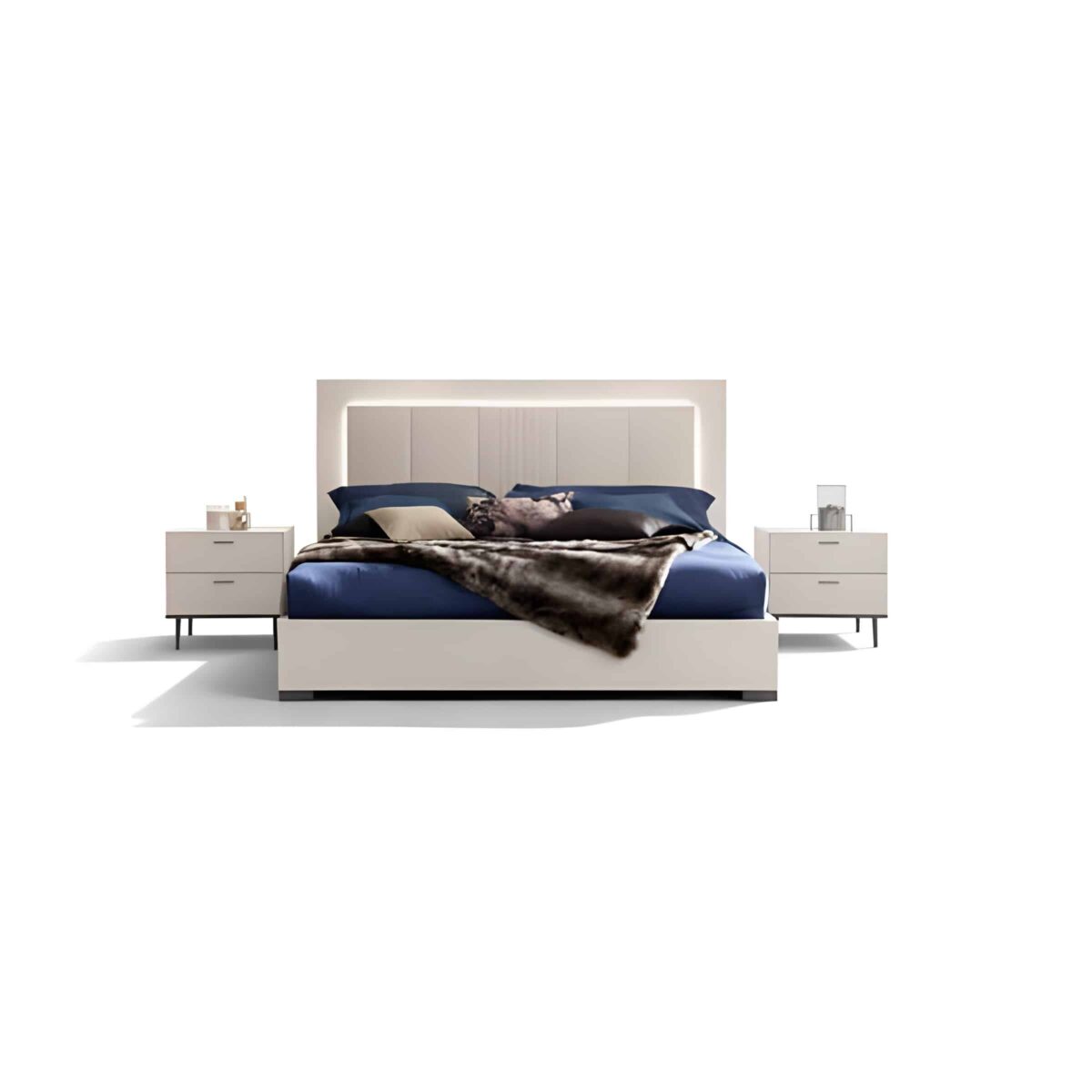 Tivo Bed and Nightstand Set