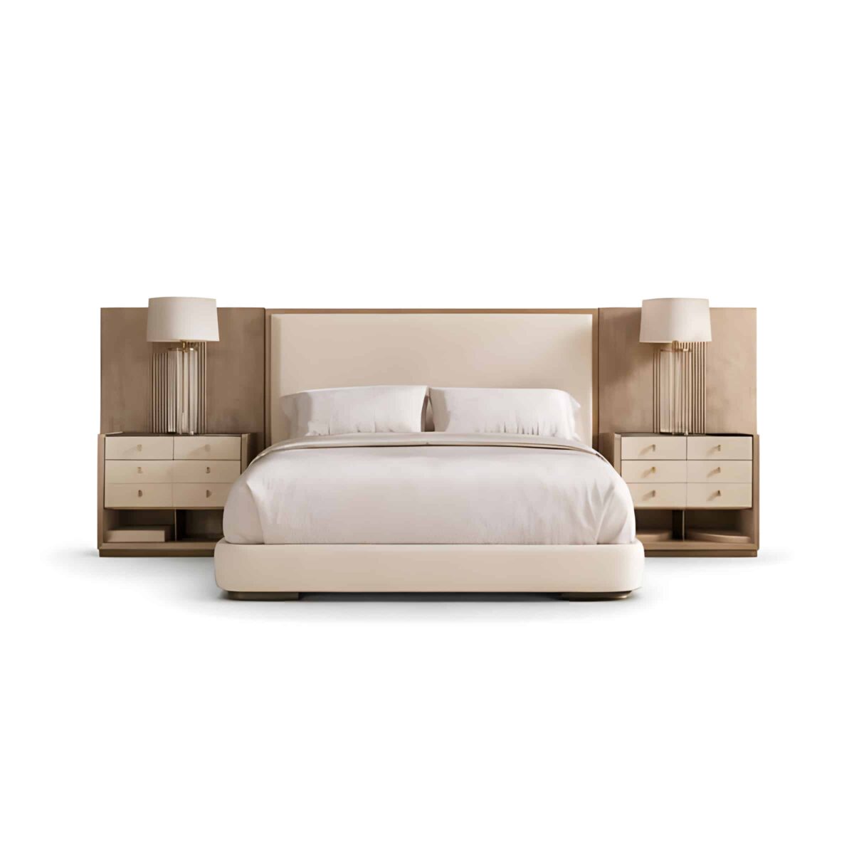 Rina Bed and Nightstand Set