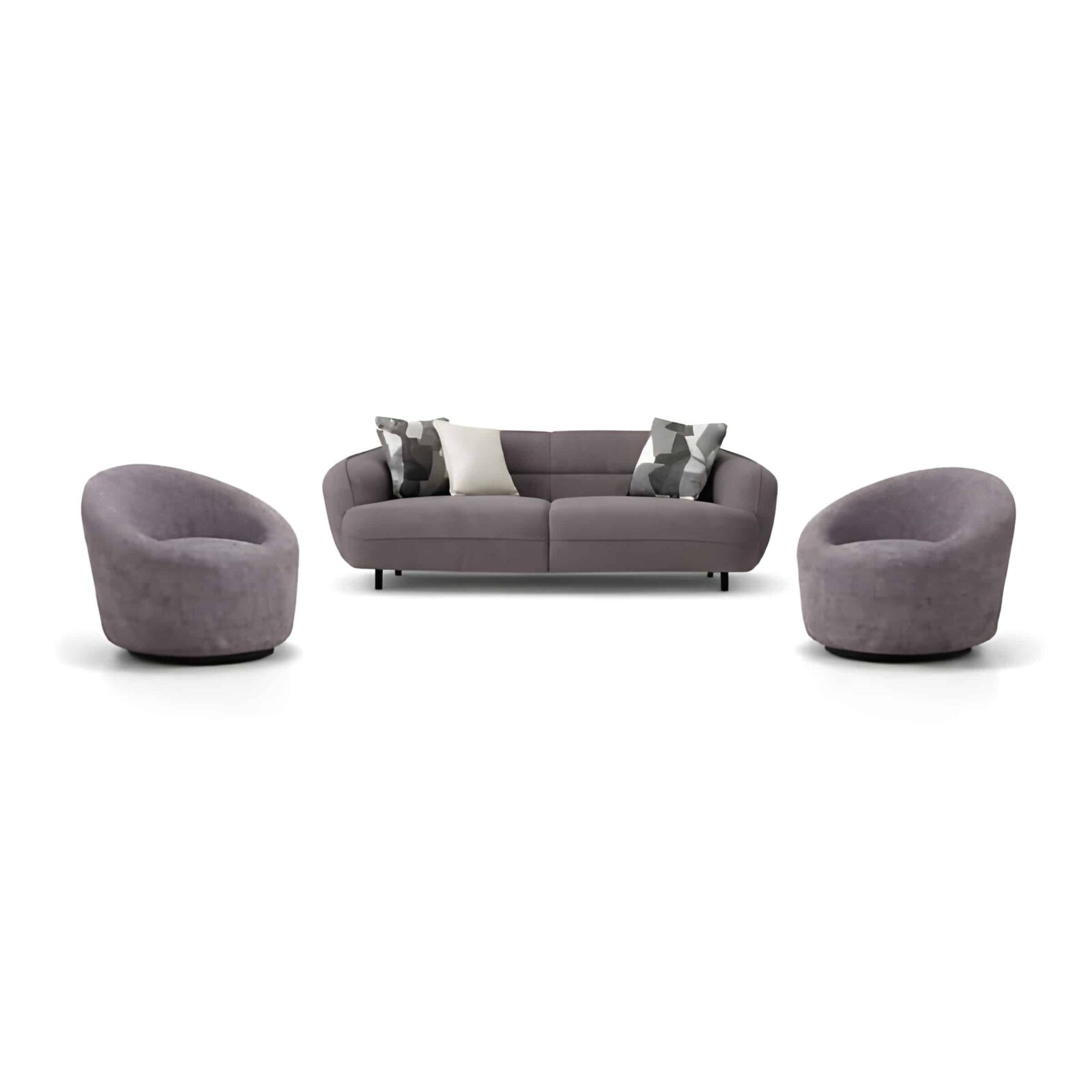 Krevo Living Sofa front view for modern living room furniture