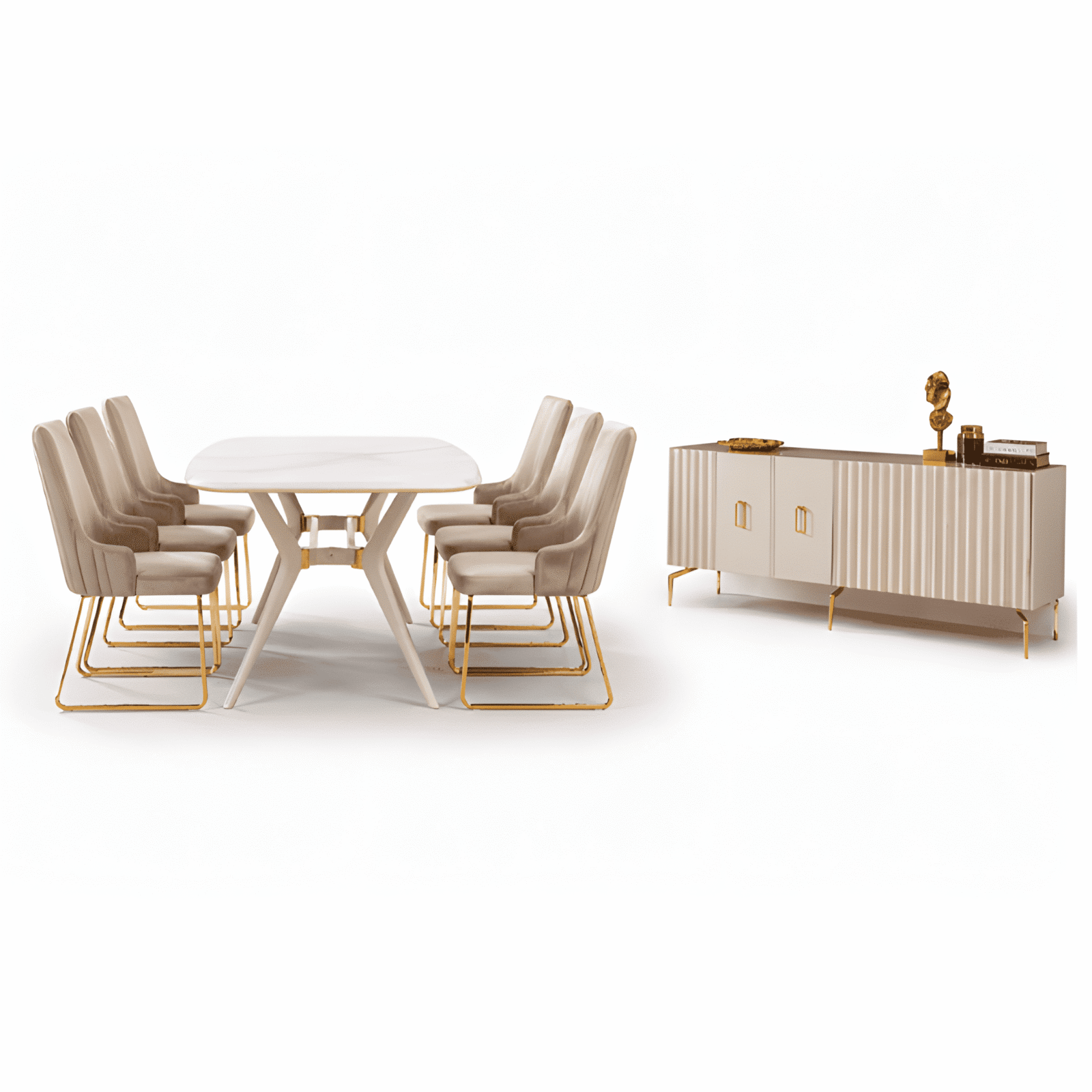 Ariya Dining Room Set main view for elegant dining spaces