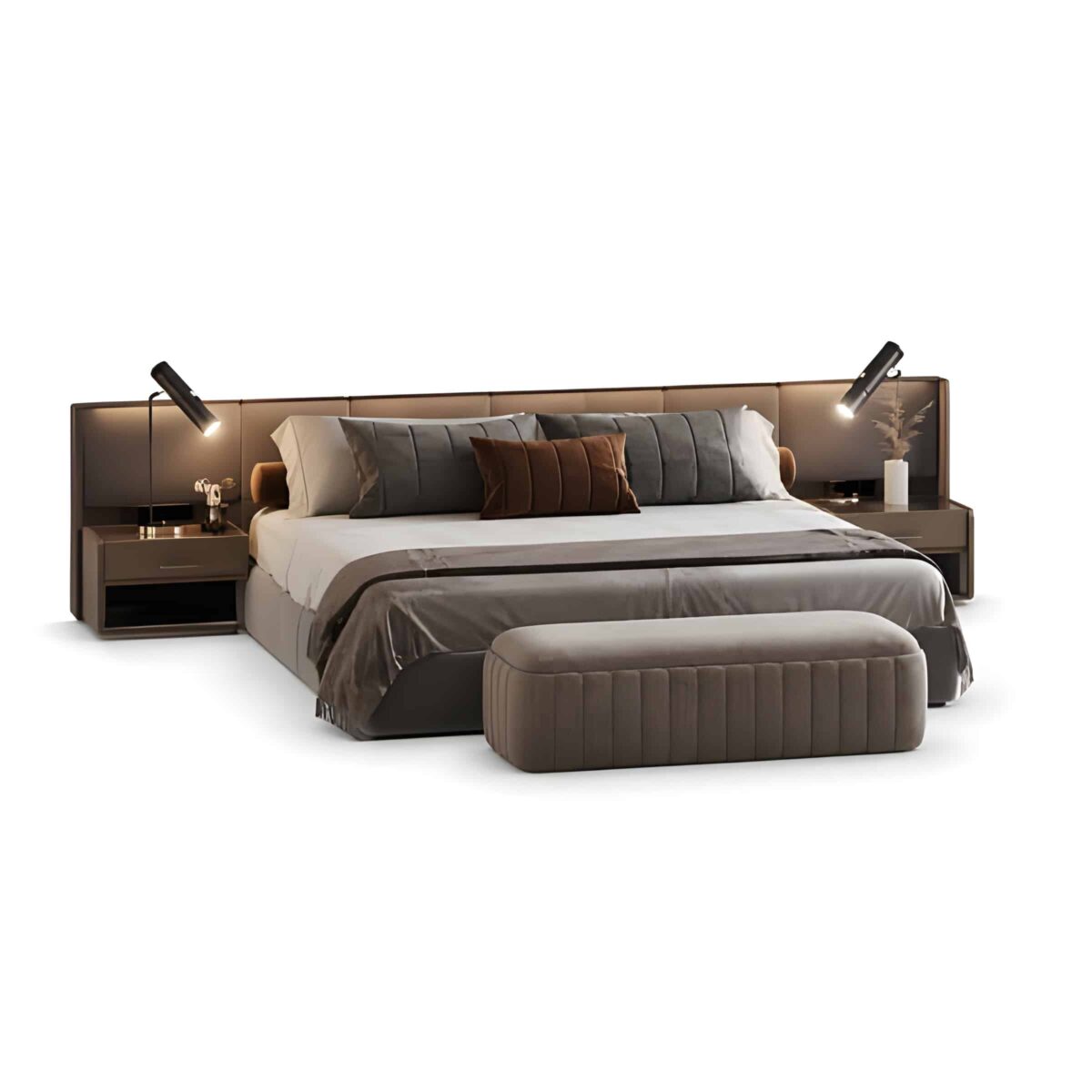 Milo Bed and Nightstand Set