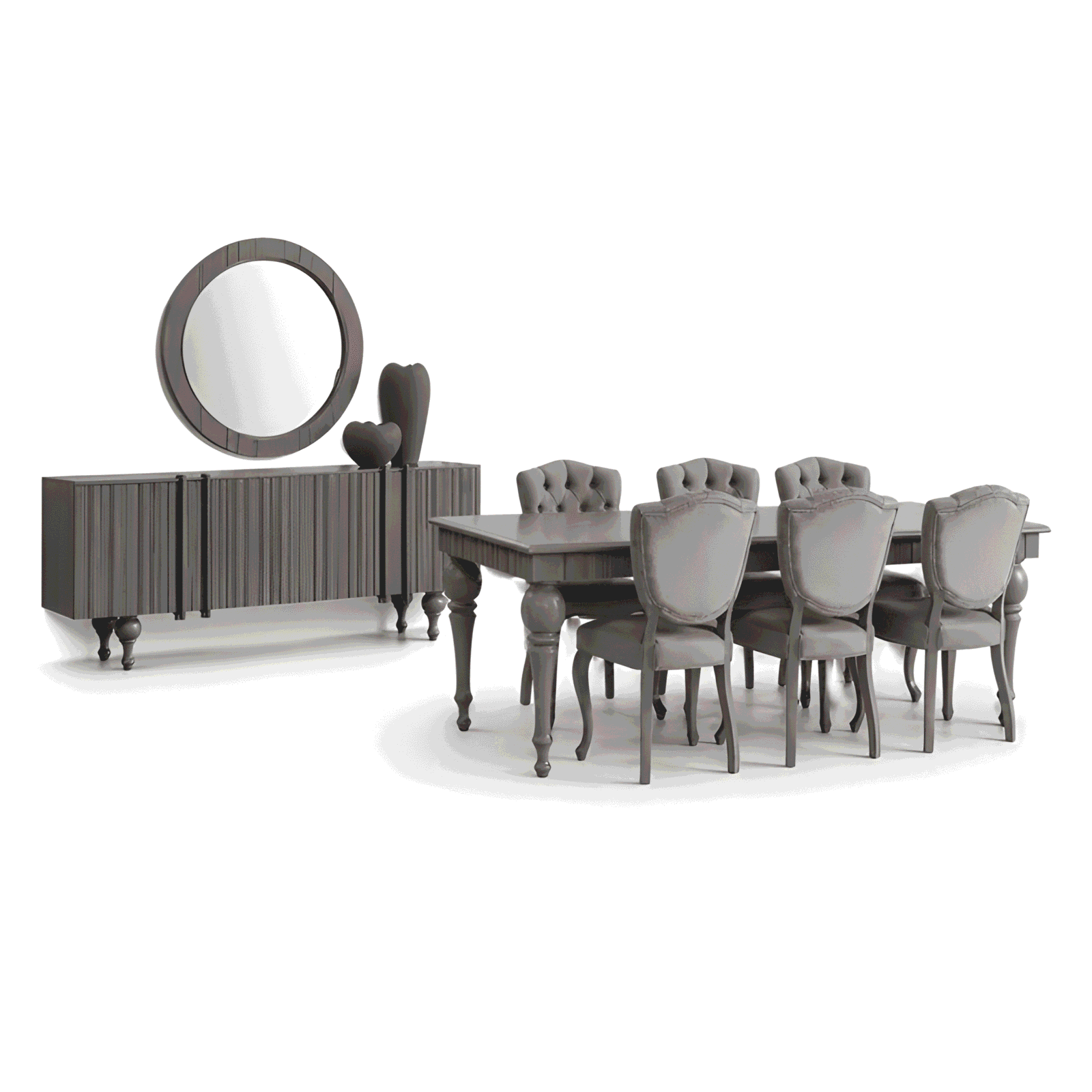 Selva Dining Room Set main view for elegant dining spaces