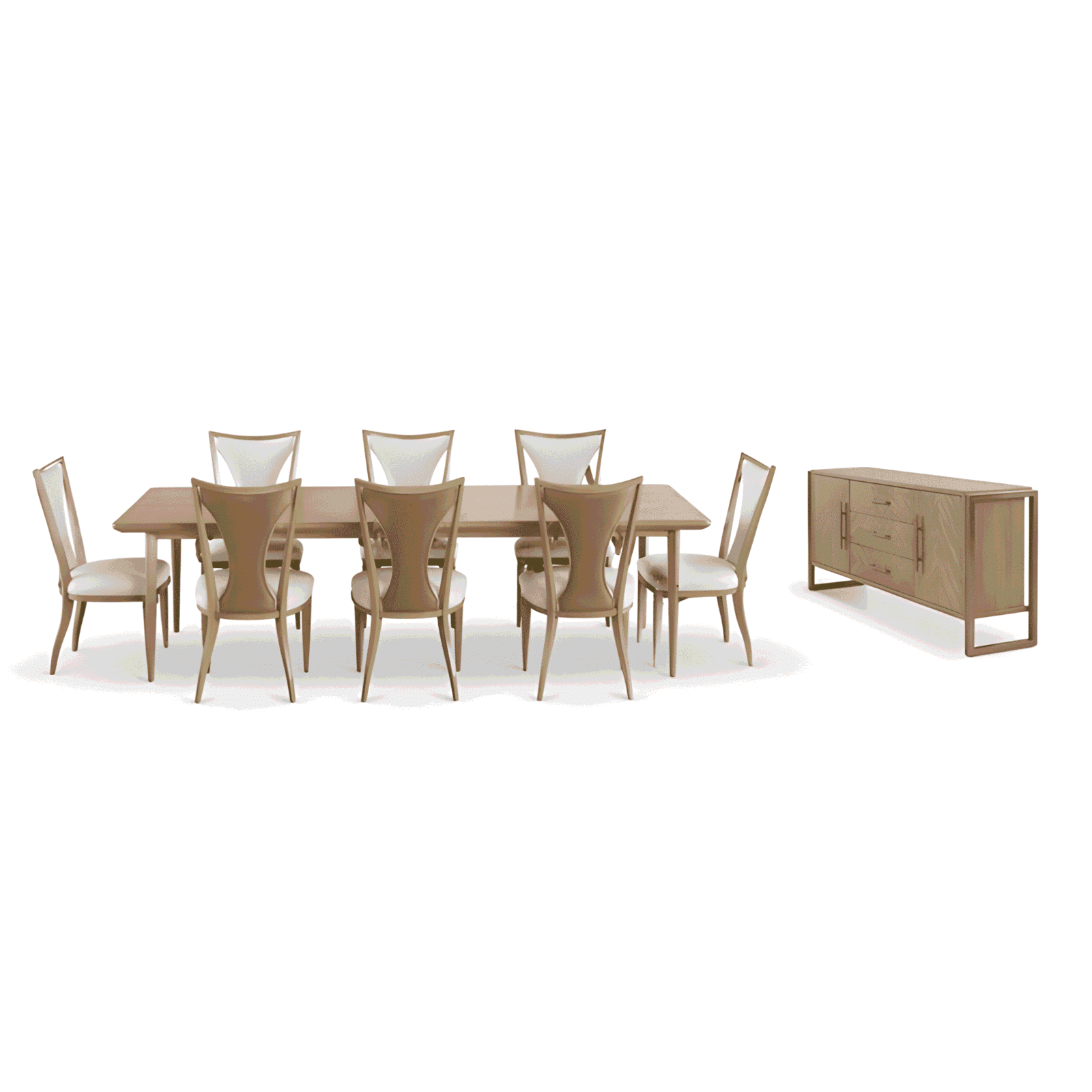 Avira Dining Room Set main view for elegant dining spaces