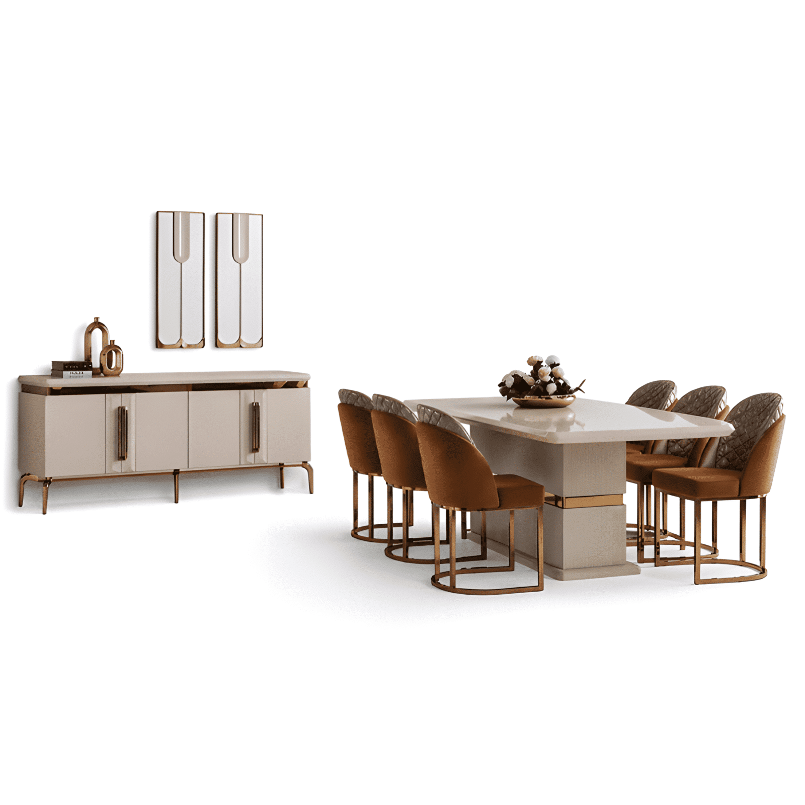 Melva Dining Room Set main view for elegant dining spaces