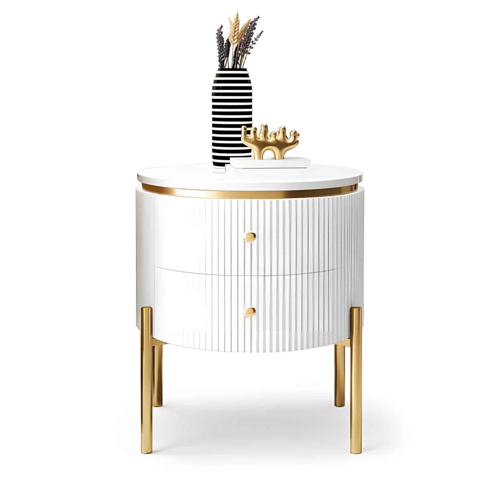 Rivo Nightstand Set in sleek decorated room look