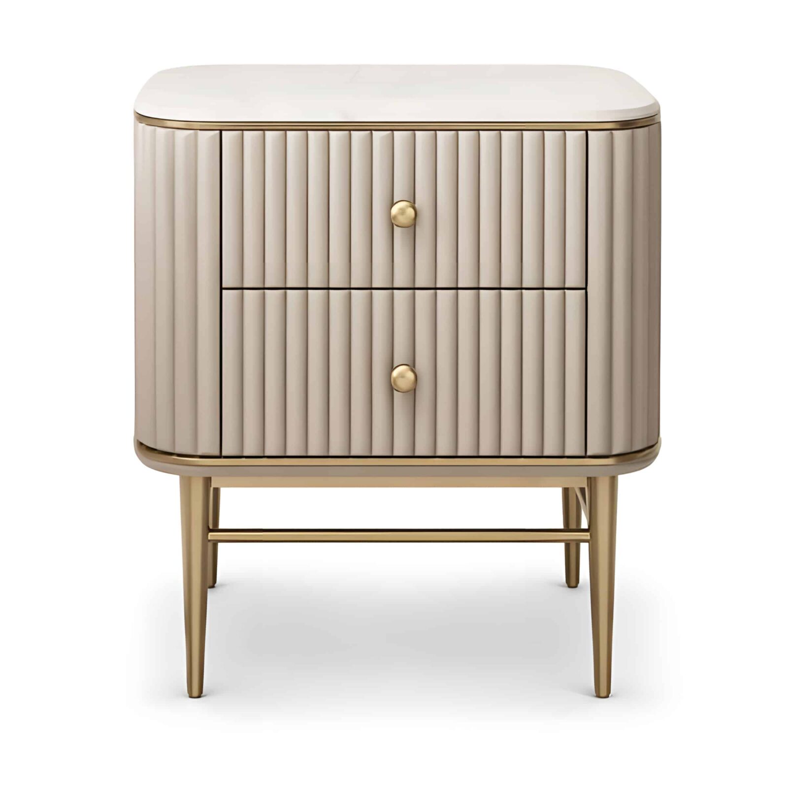 Duro Nightstand Set in subtle decor corner