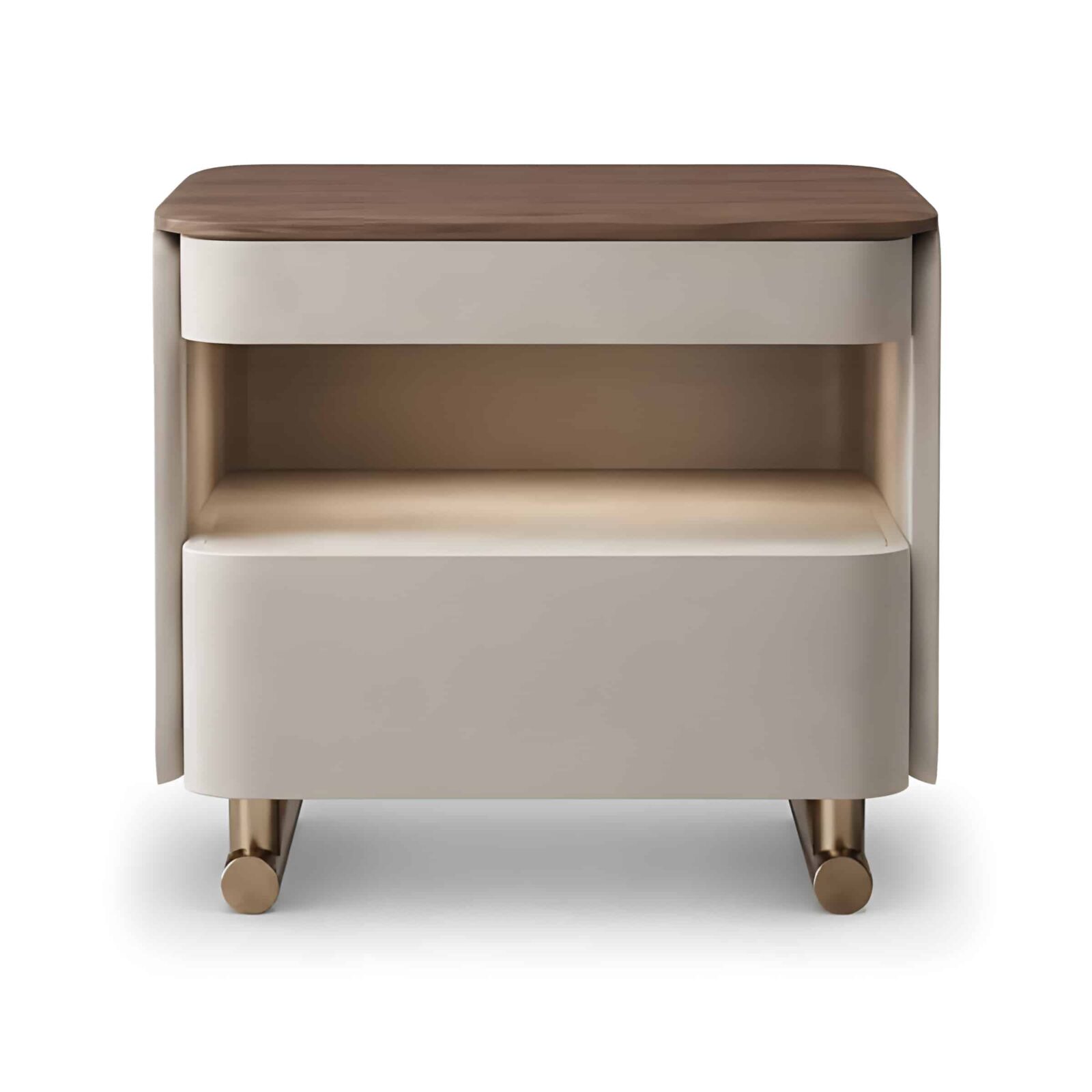 Alia Nightstand Set in distinctive side table angle