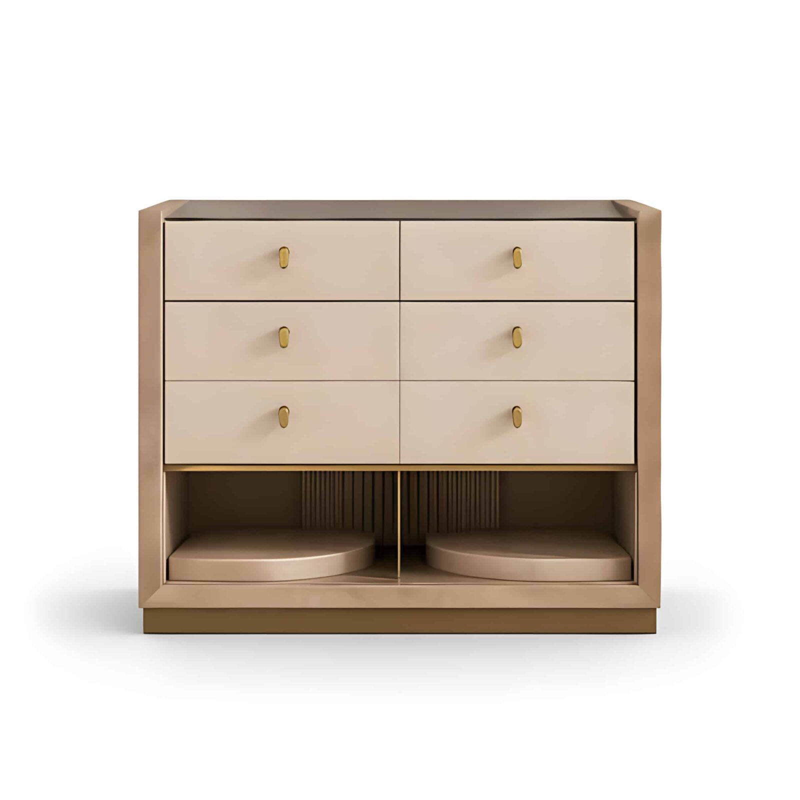 Torenza Nightstand Set in minimal sleep space detail