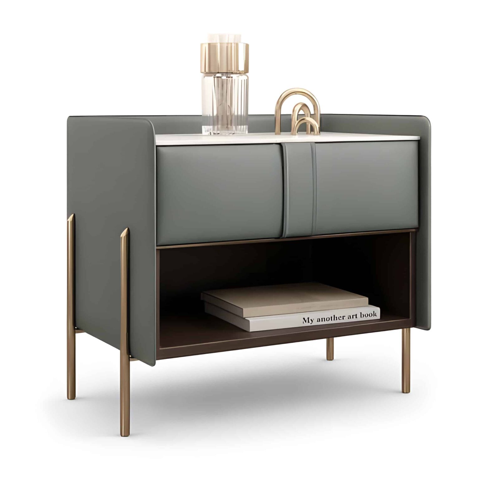 Sila Nightstand Set in elegant decor corner