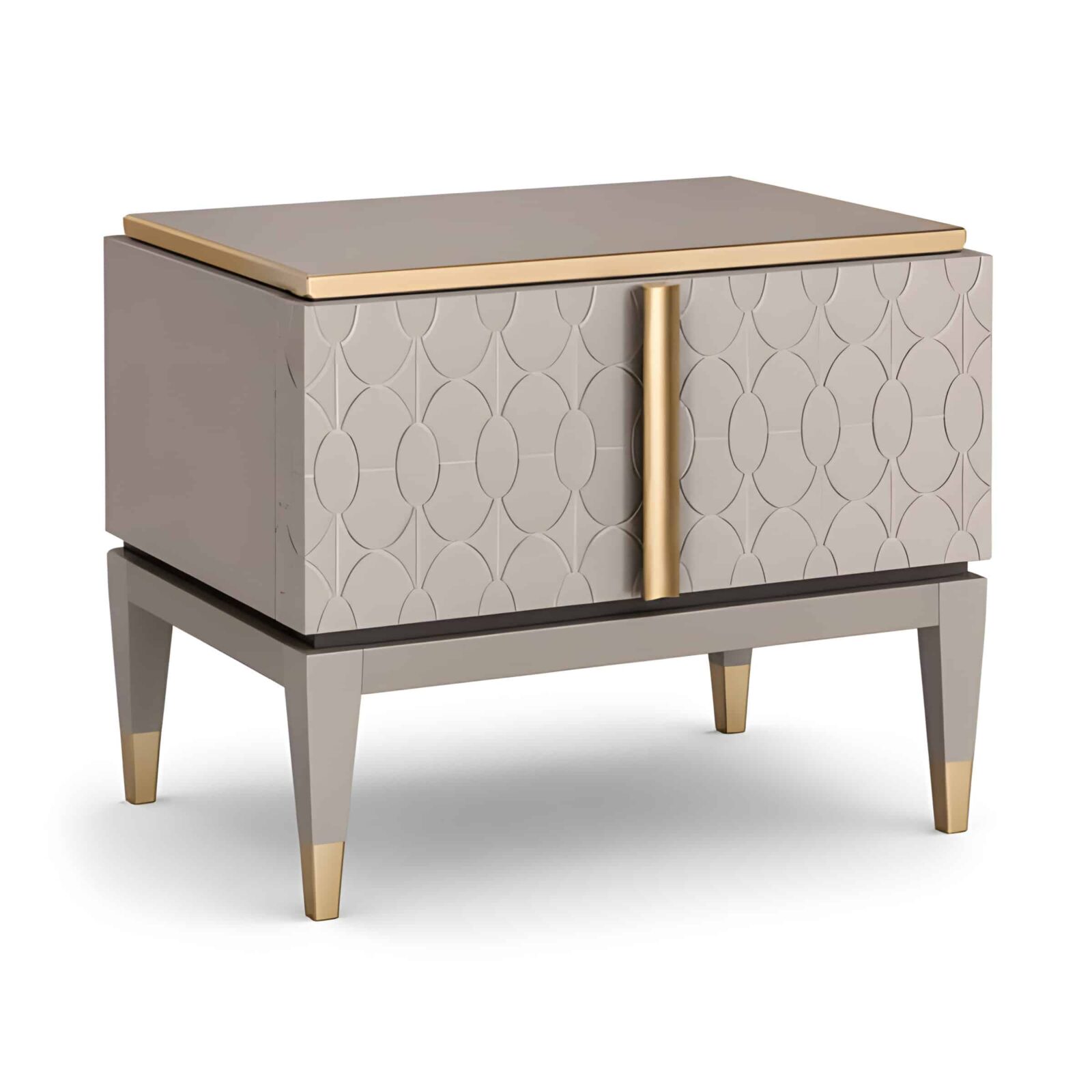 Sena Nightstand Set in modern side table angle