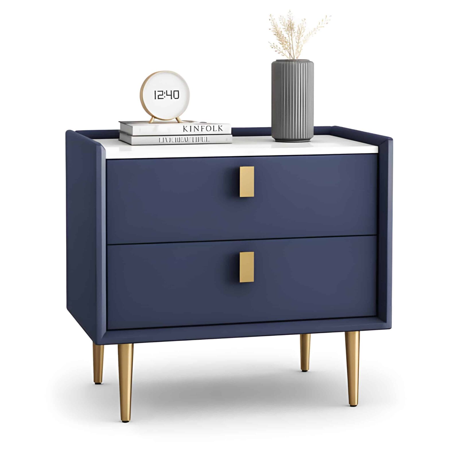 Sena Nightstand Set in cozy interior display