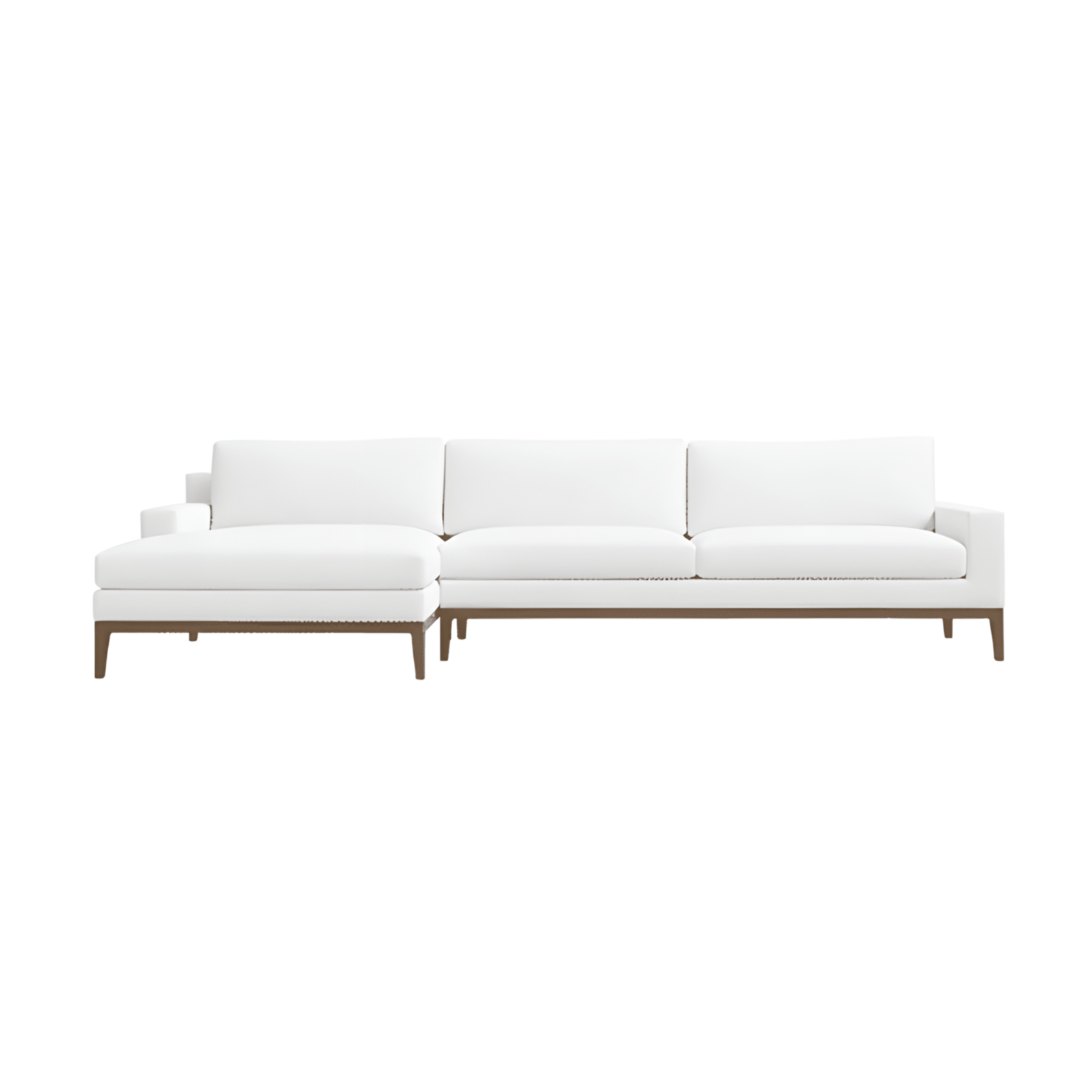 Locta L Shape front view for modern L Shape living room furniture