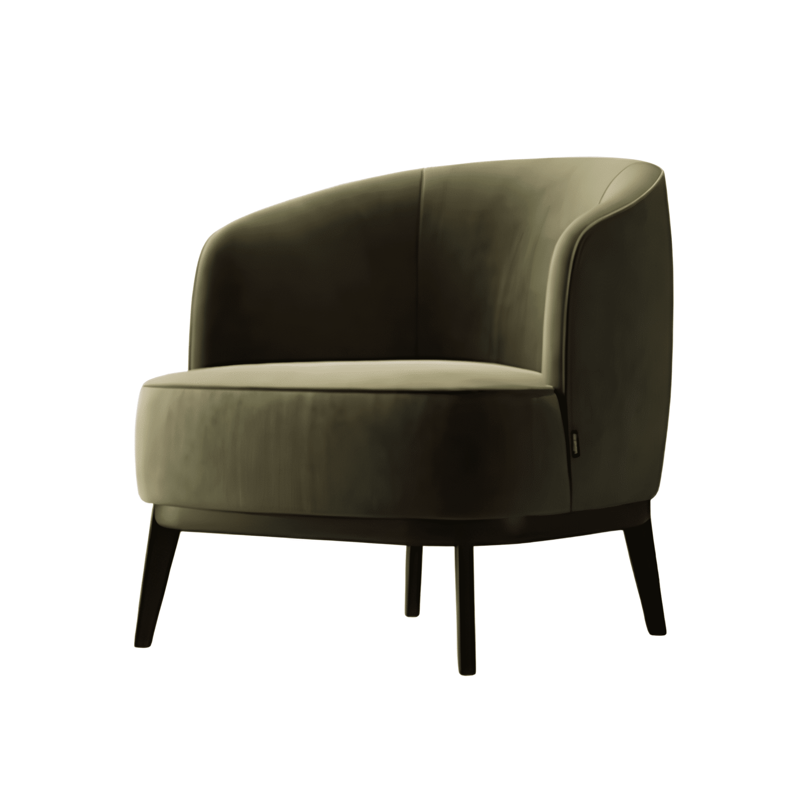 Zoren Living Chair side profile for modern living room seating