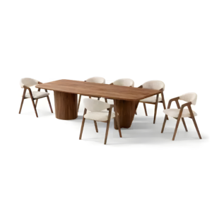 Briso model with upholstered finish and wooden frame