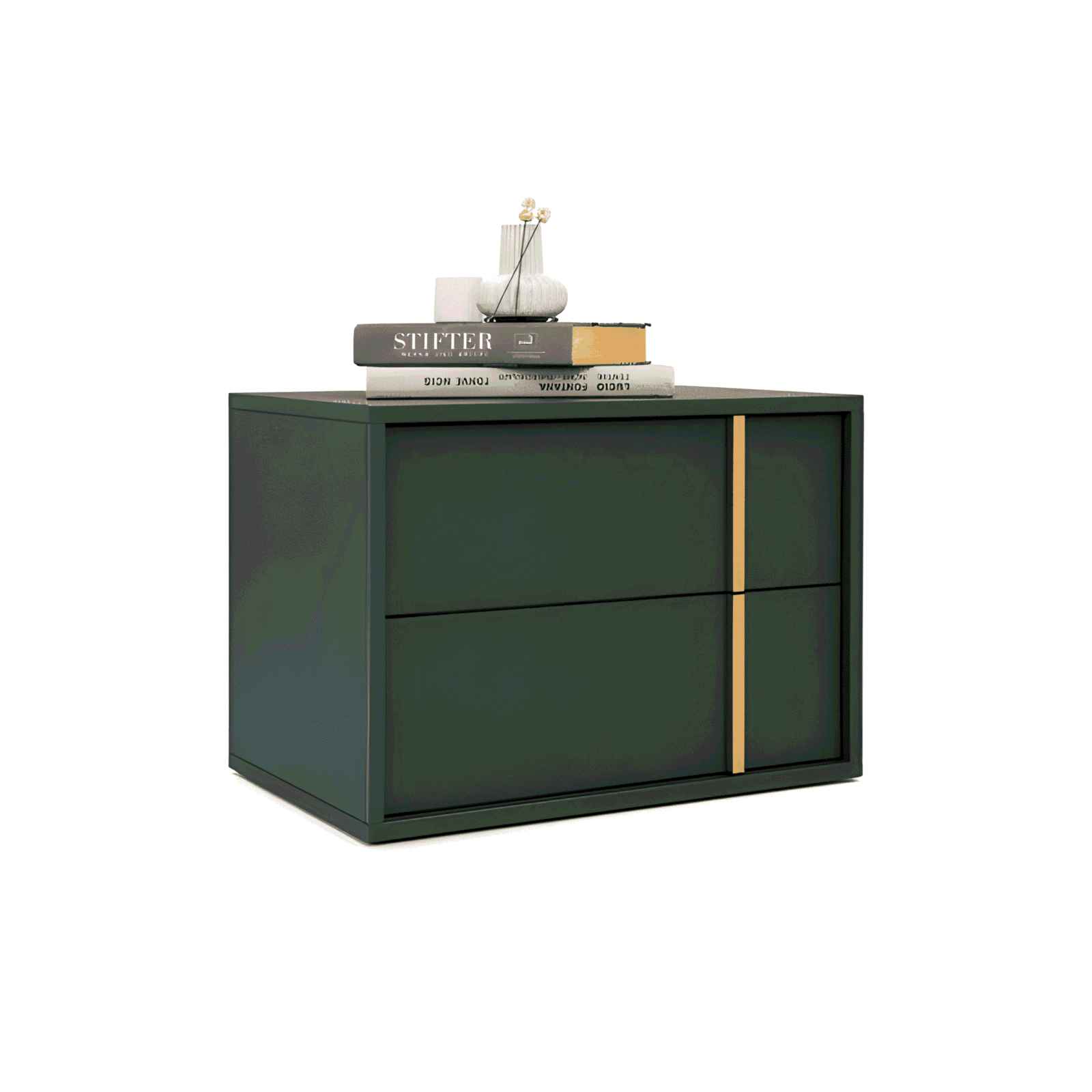 Veya Nightstand Set in crafted furniture closeup