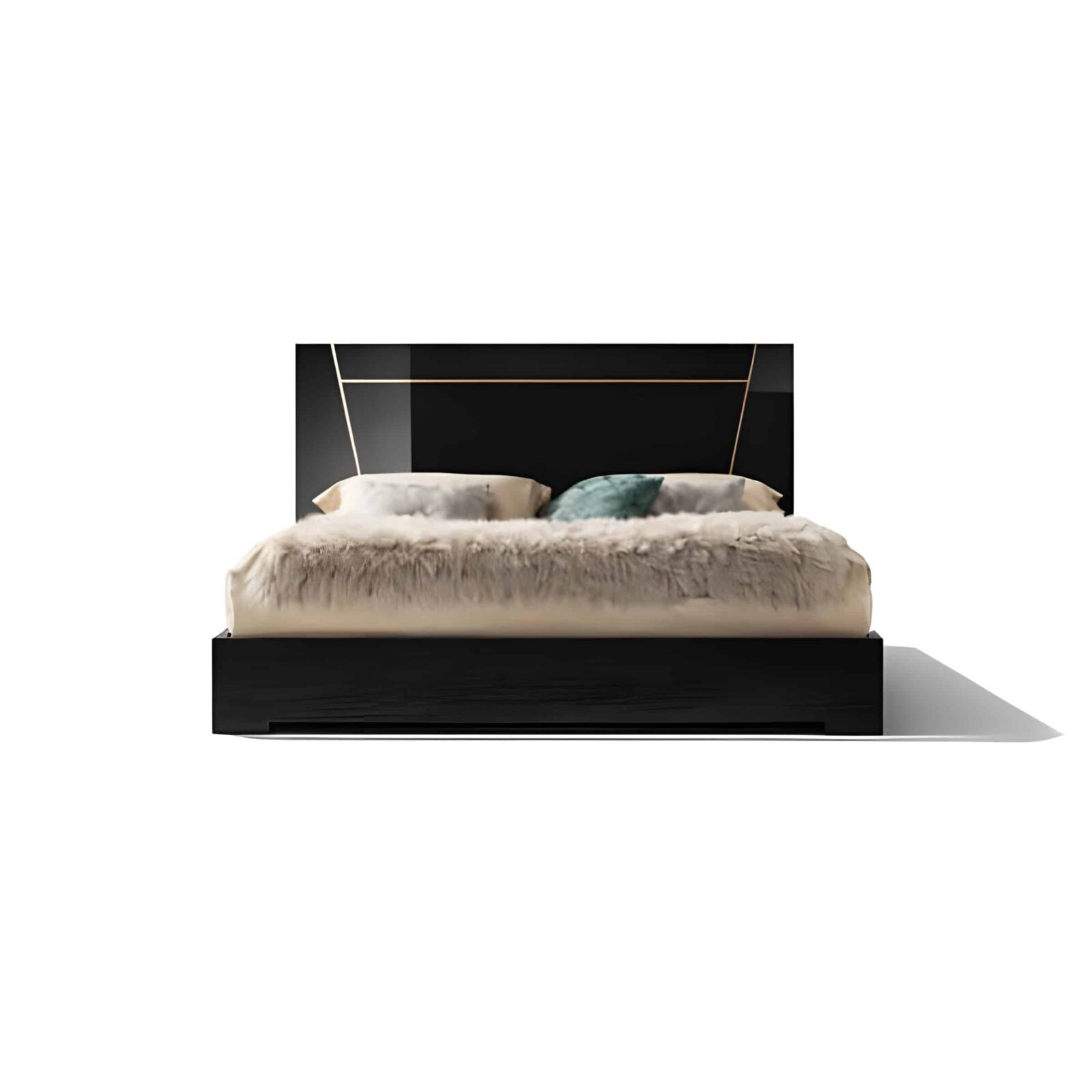 Zivo Bed Set display view for warm bedroom atmosphere
