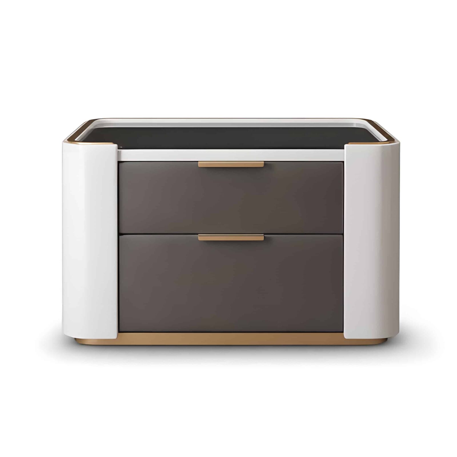 Trevora Nightstand Set in bright bedside styling