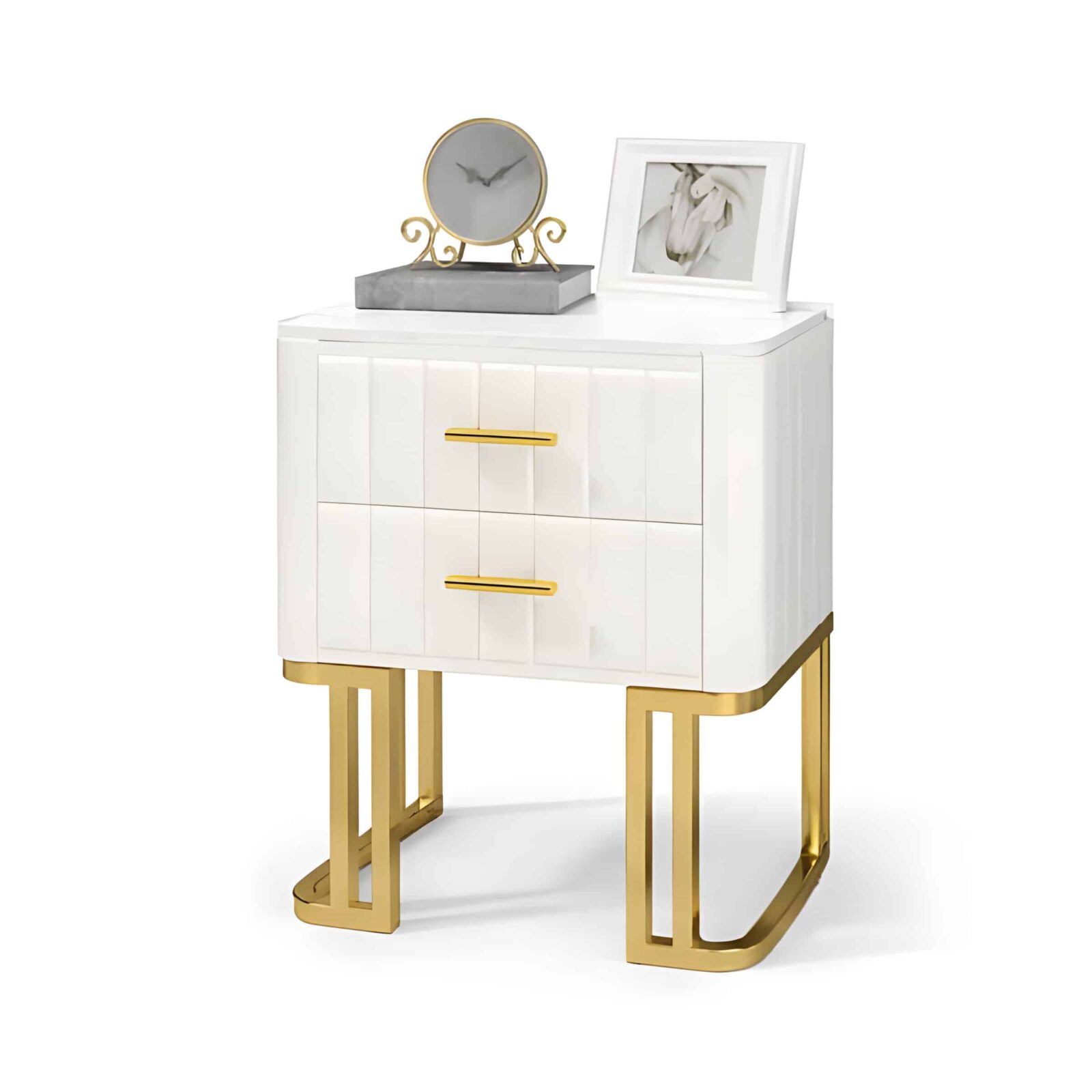 Riva Nightstand Set in balanced decor corner