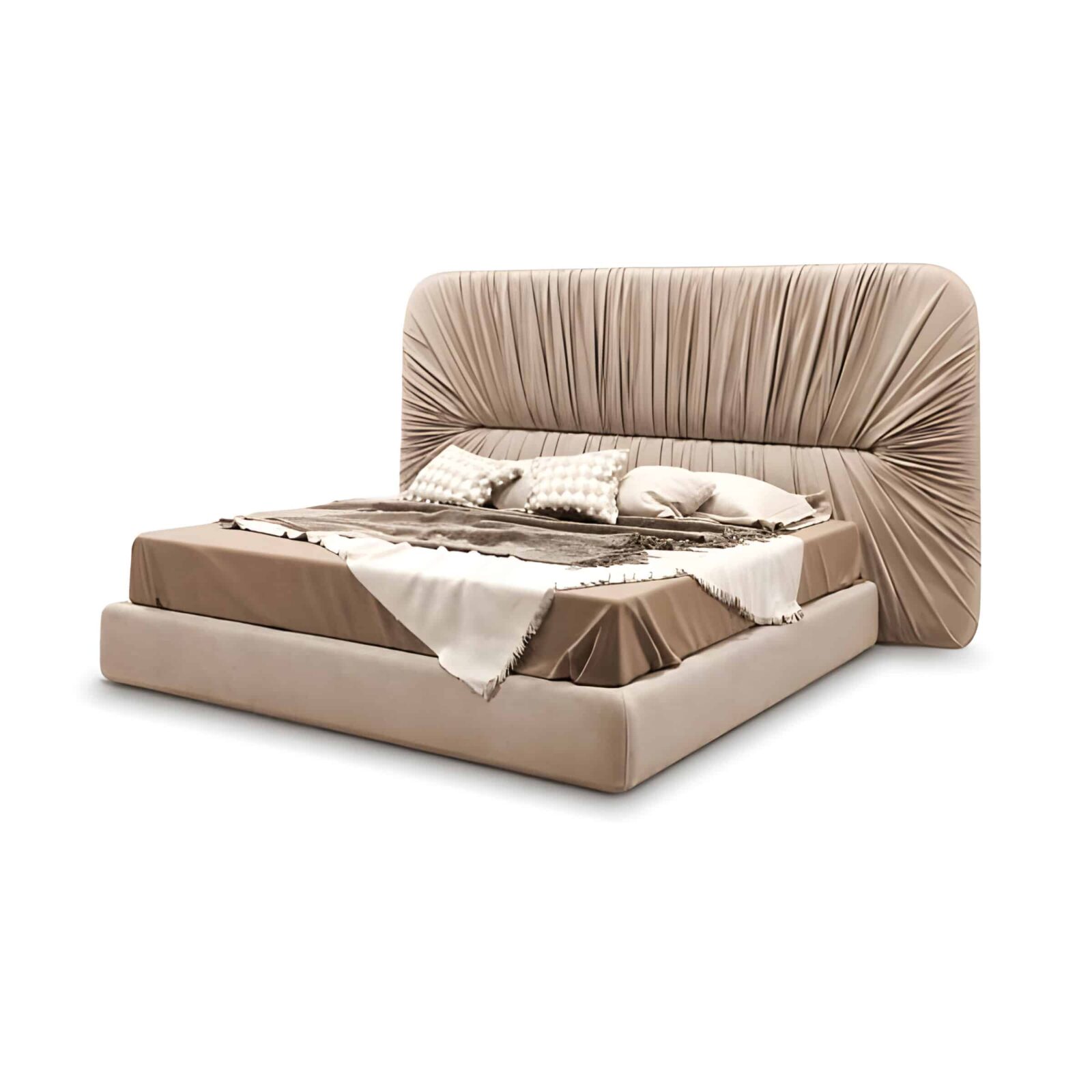 Vila Bed Set showroom angle for coordinated bedroom decor