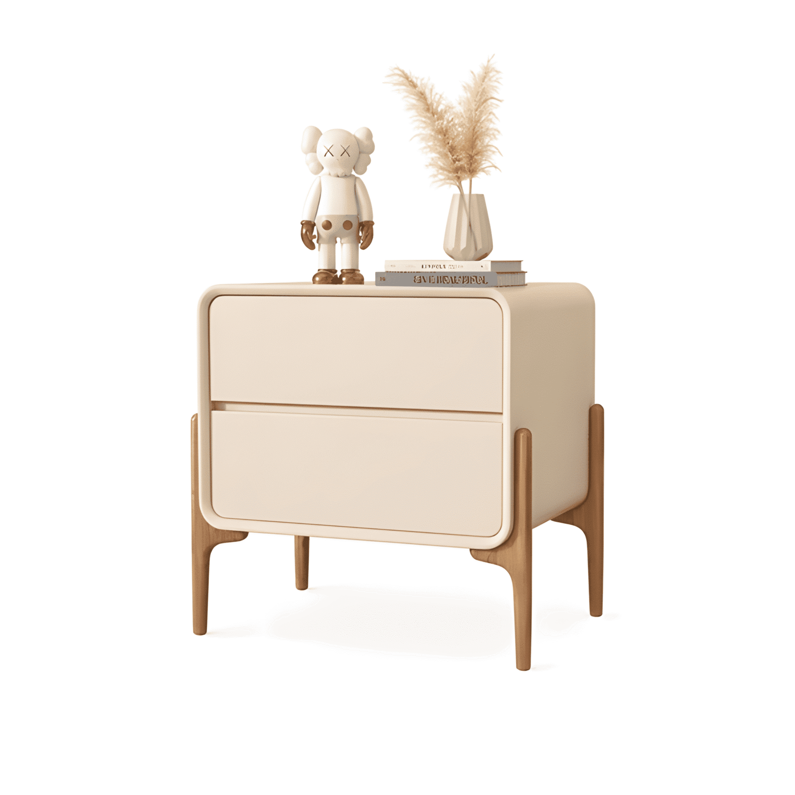 Kino Nightstand Set in timeless side table angle