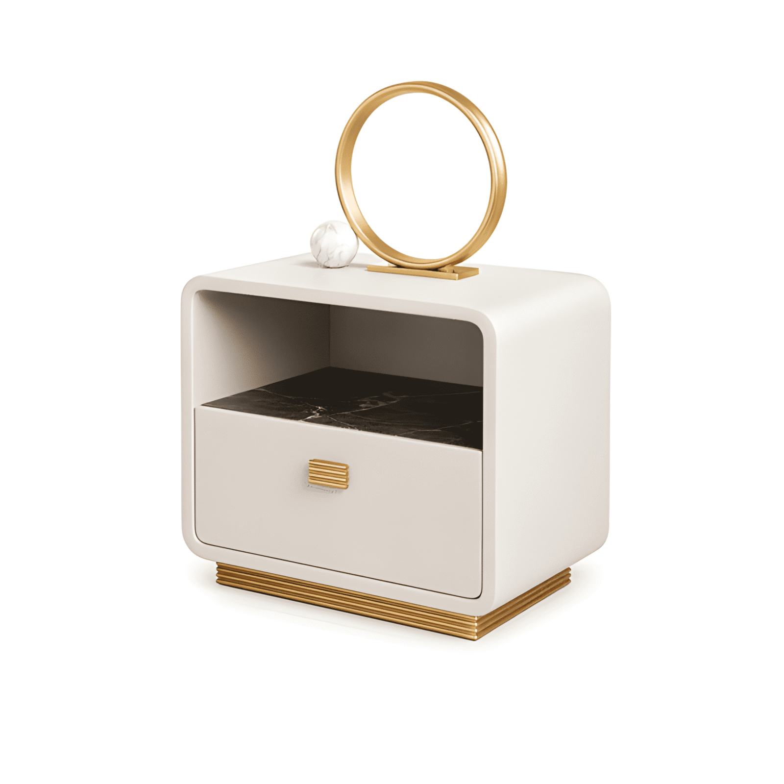 Kira Nightstand Set in bright interior display