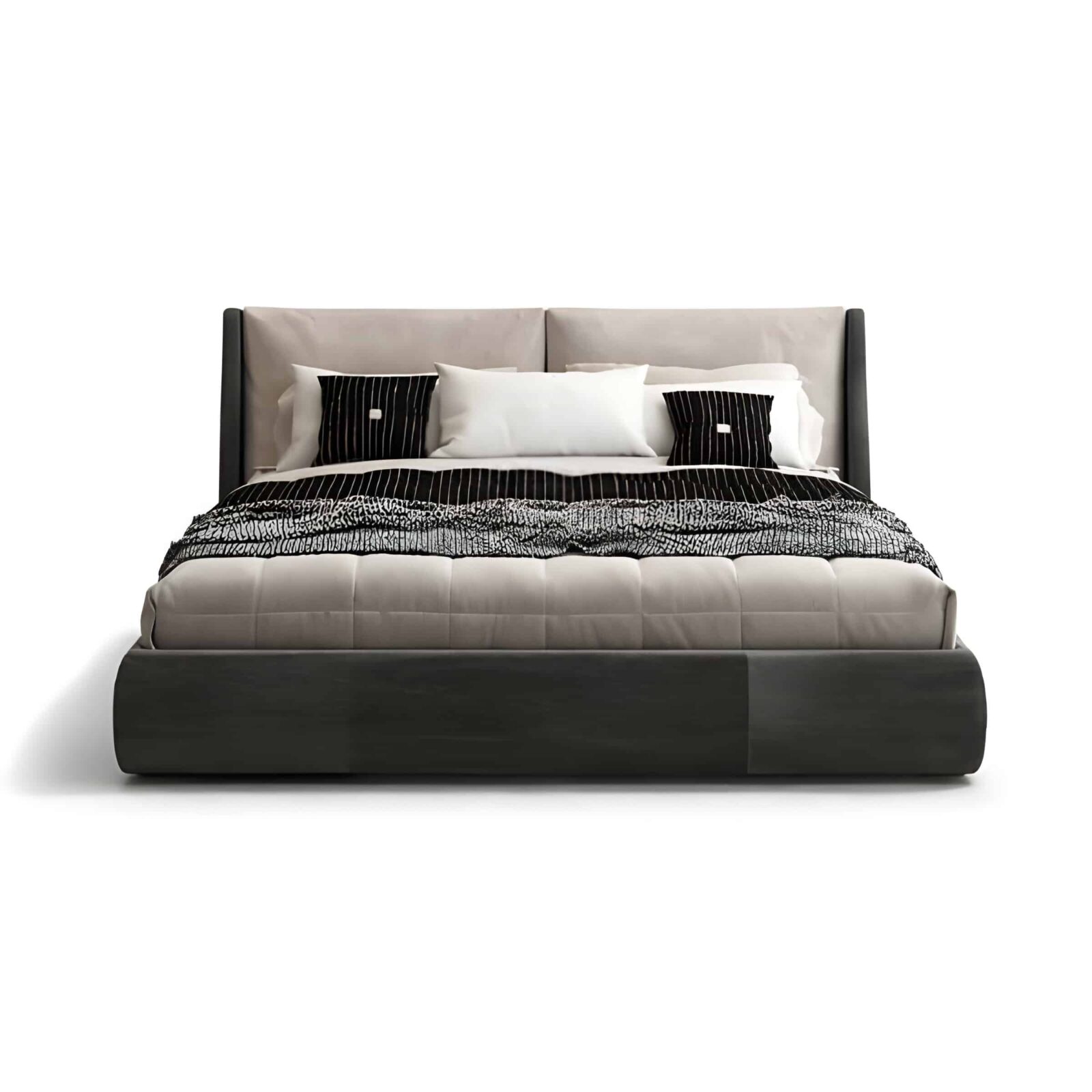 Laro Bed Set side angle for refined home furniture