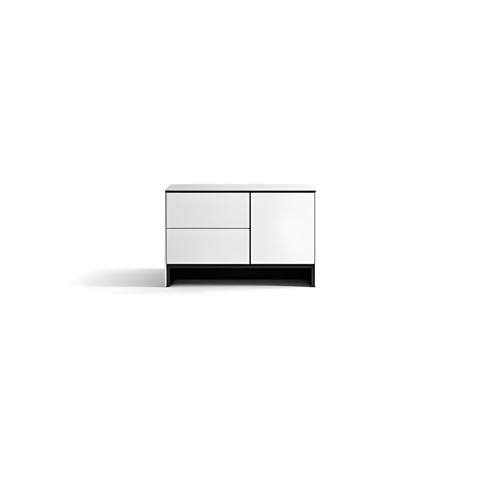 Caventra Nightstand Set in bright sleep space detail