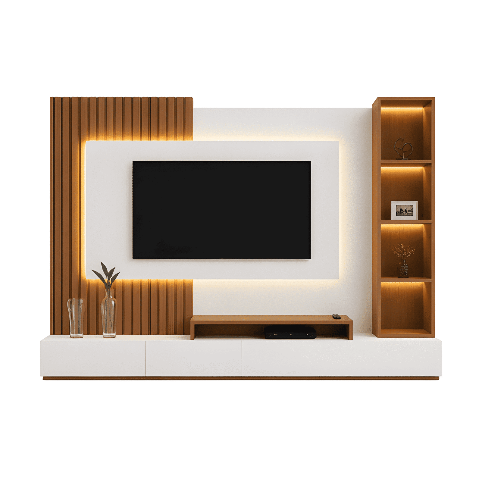 clean tv unit design