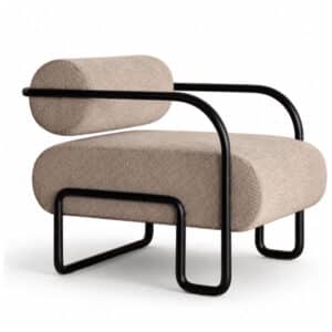 Arvix contemporary lounge piece with clean fabric details