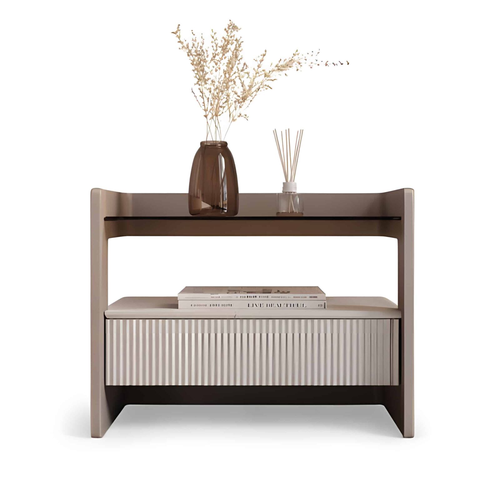 Tavo Nightstand Set in graceful furniture arrangement
