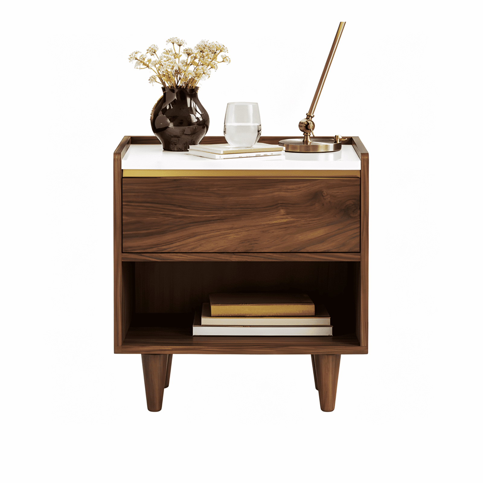 Nila Nightstand Set in chic daily use setup