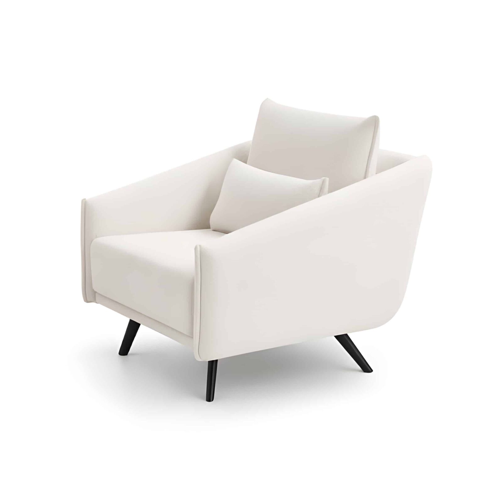 Aura Living Chair angled view for premium interior styling