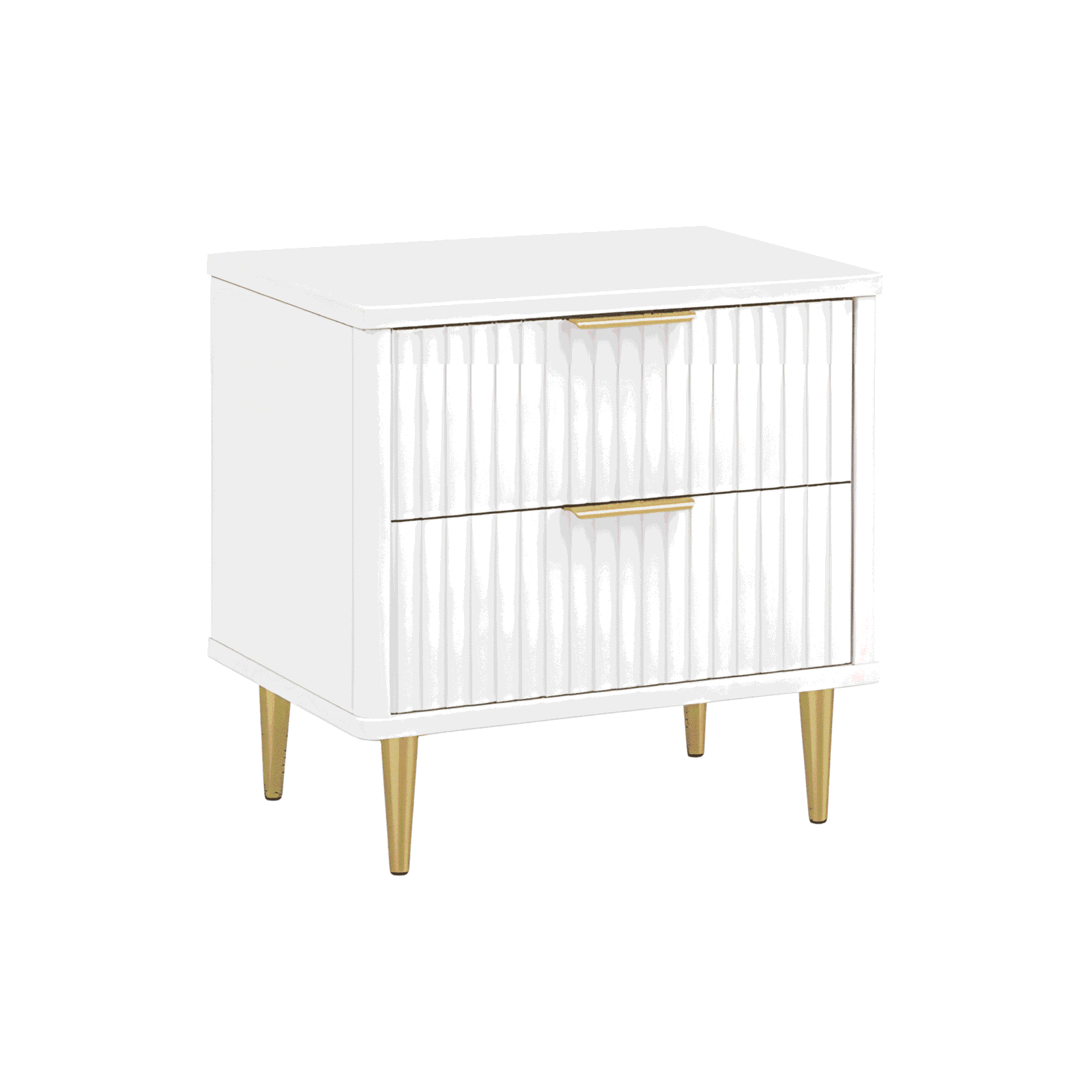 Ora Nightstand Set in stylish bedroom corner
