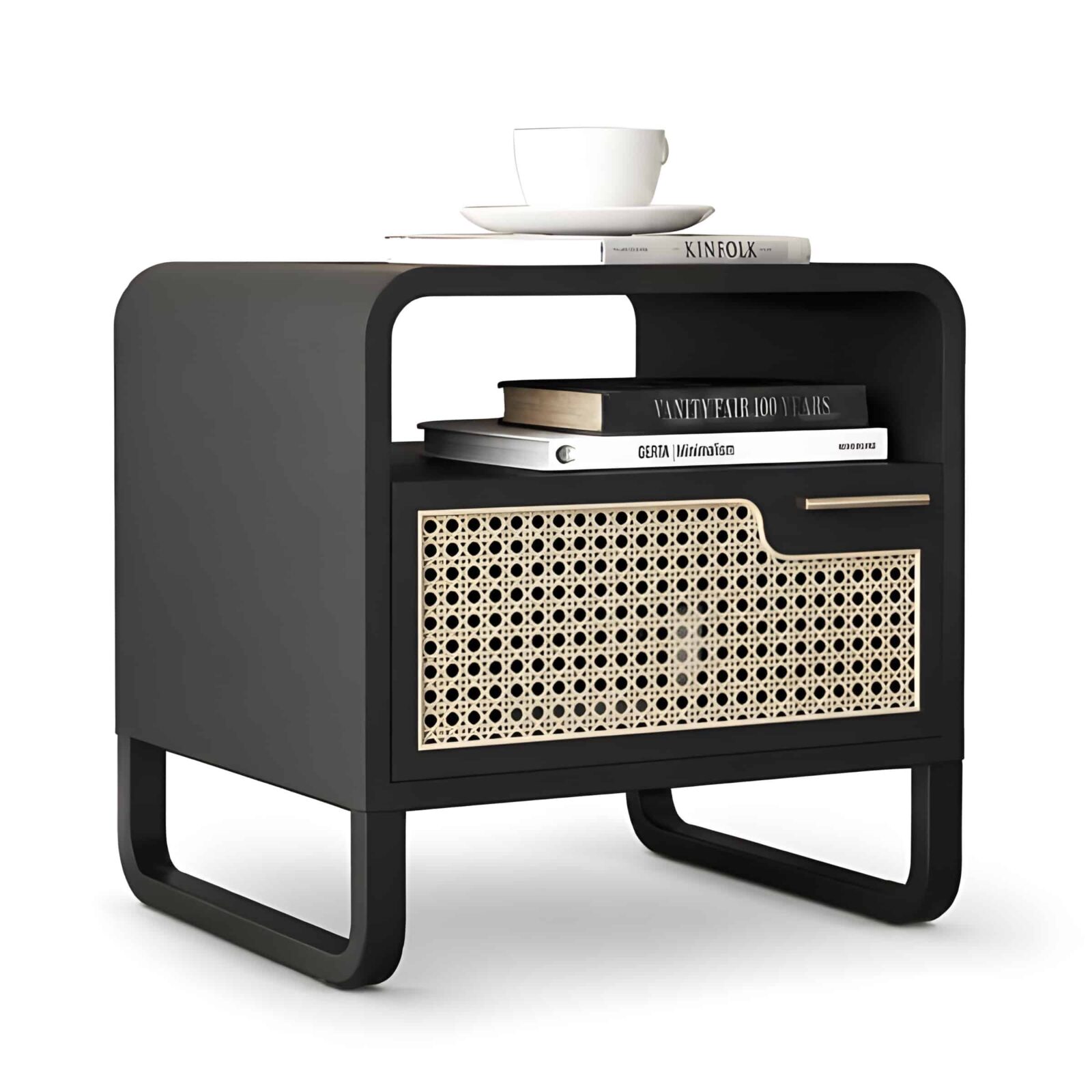 Soma Nightstand Set in bright elegant room scene