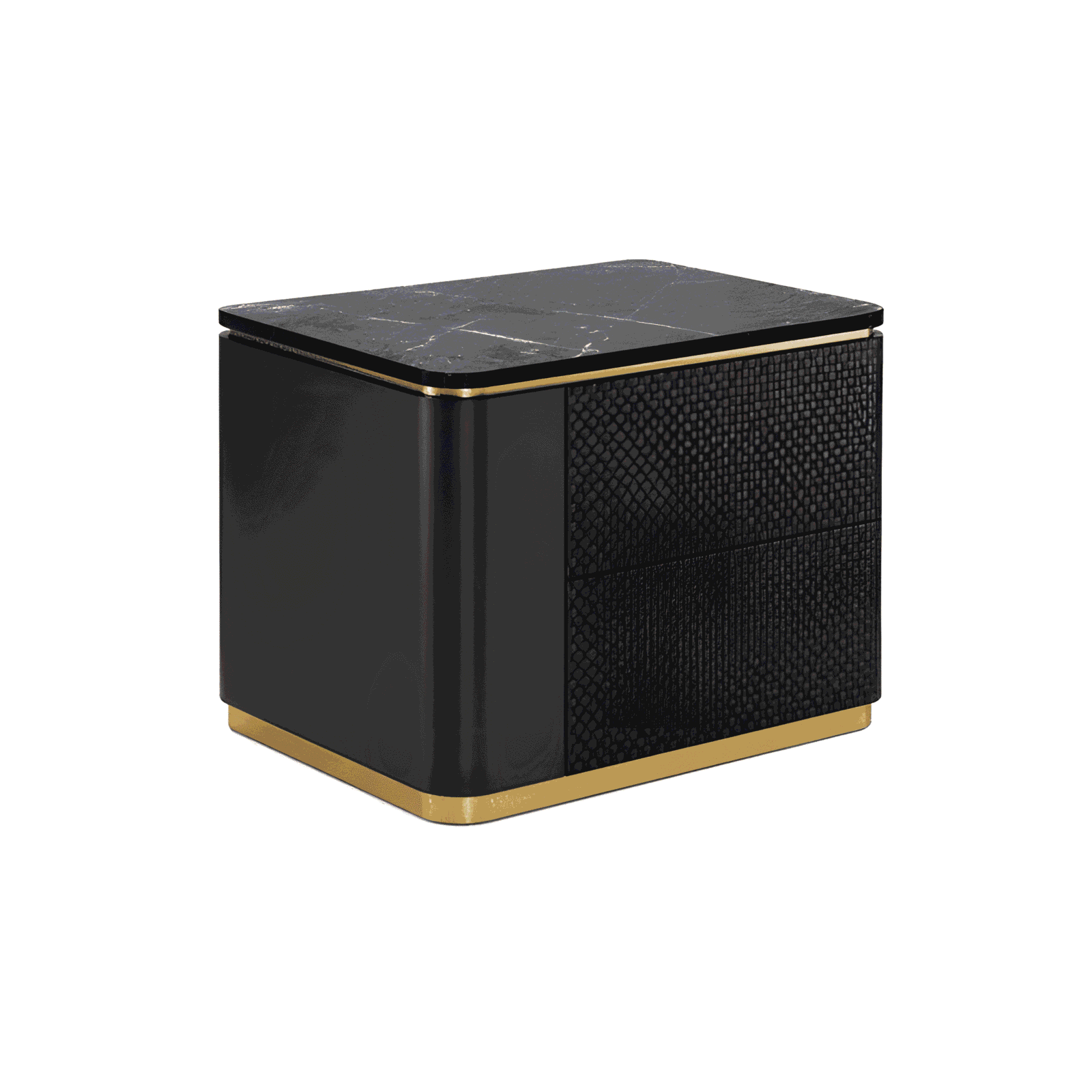 Eda Nightstand Set in minimal interior display