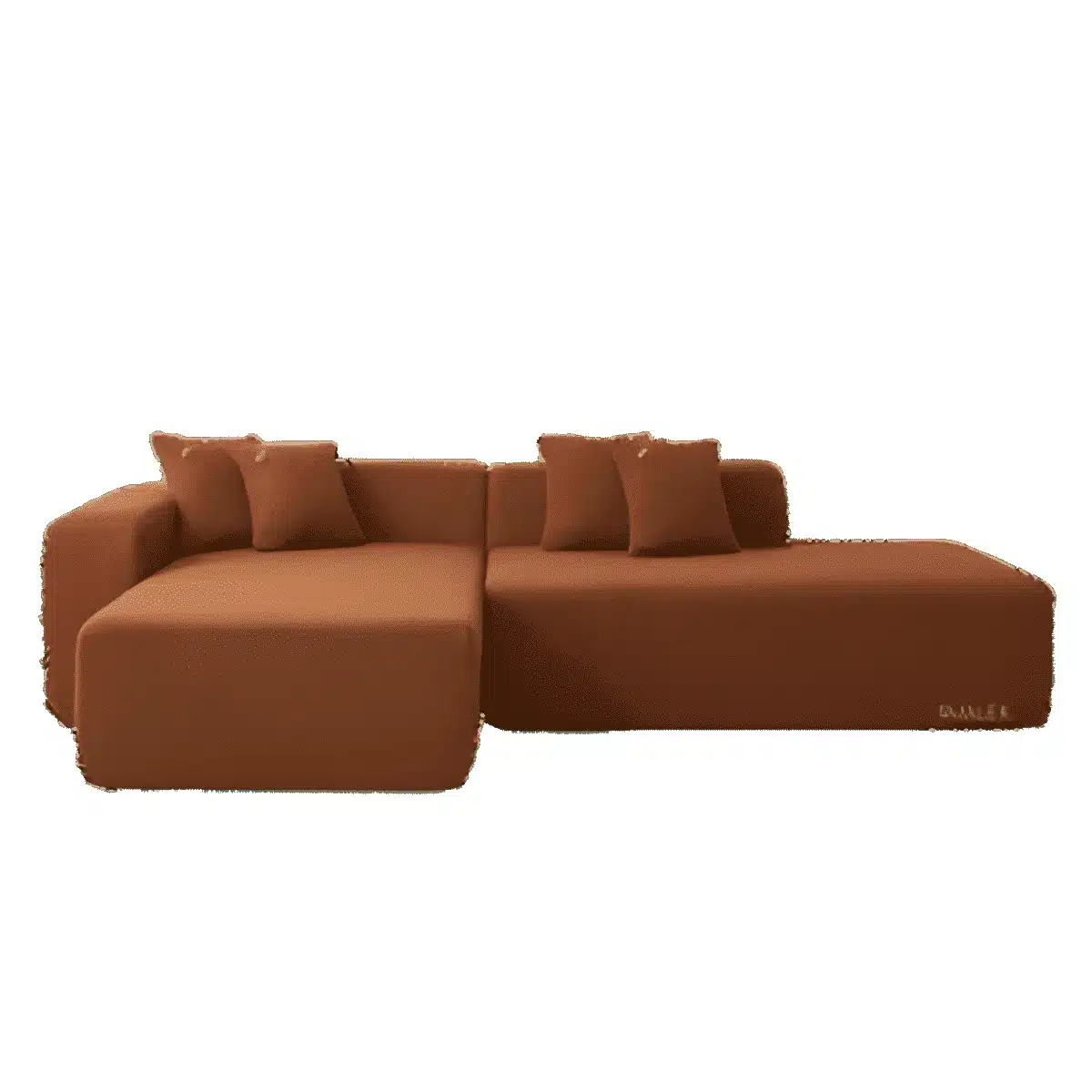 Rina L Shape front view for modern L Shape living room furniture