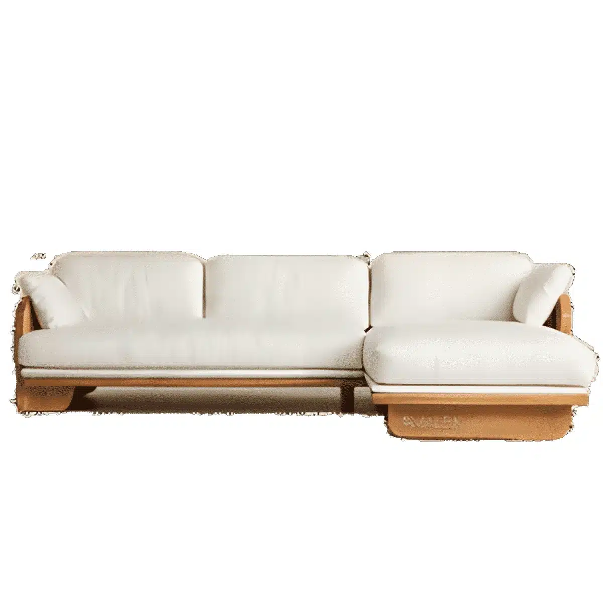 Krola L Shape front view for modern L Shape living room furniture