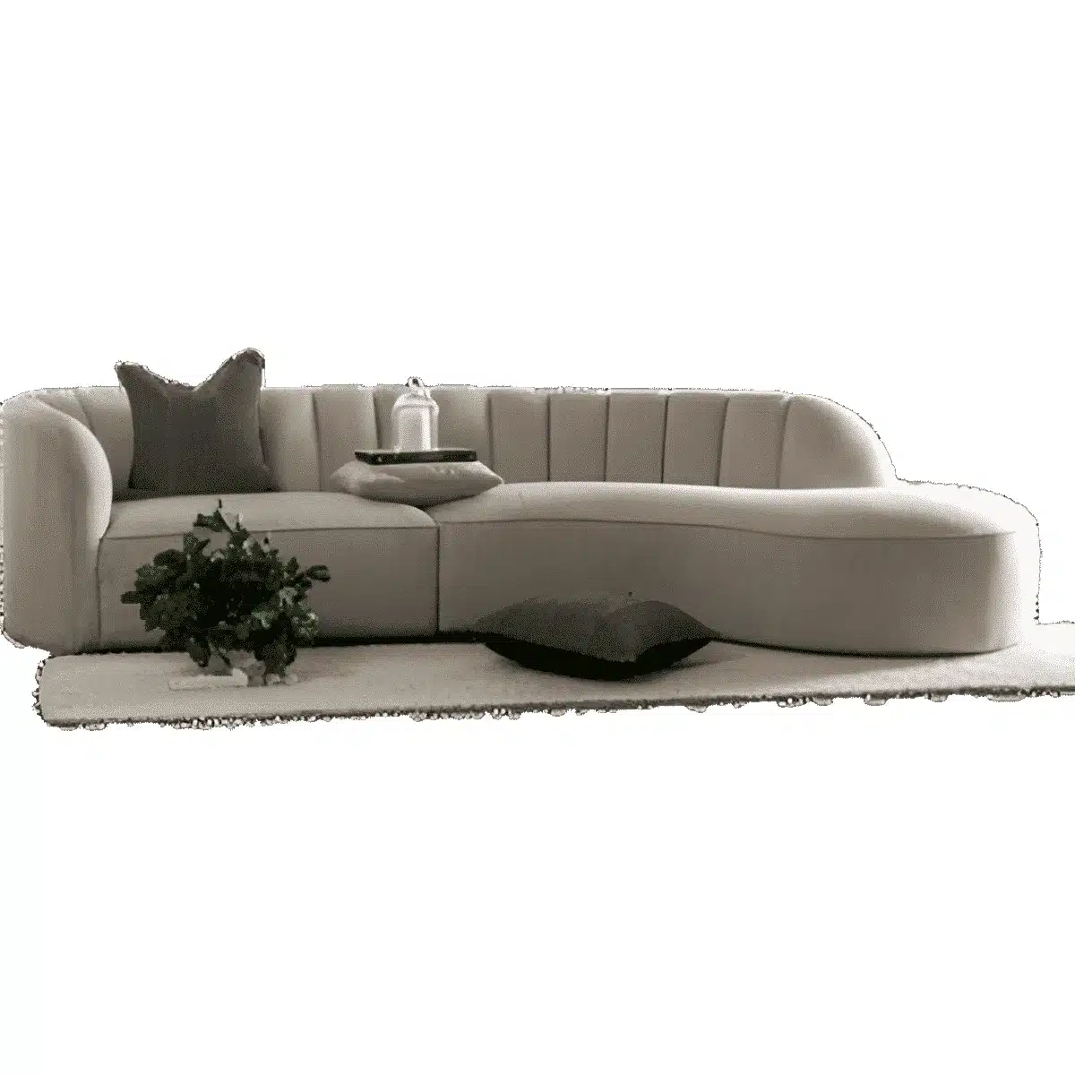 Iroa Living Sofa front view for modern living room sofa furniture