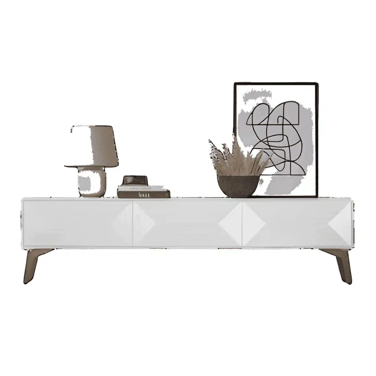 Rhea Buffet Bed Set styled setting for modern bedroom furniture