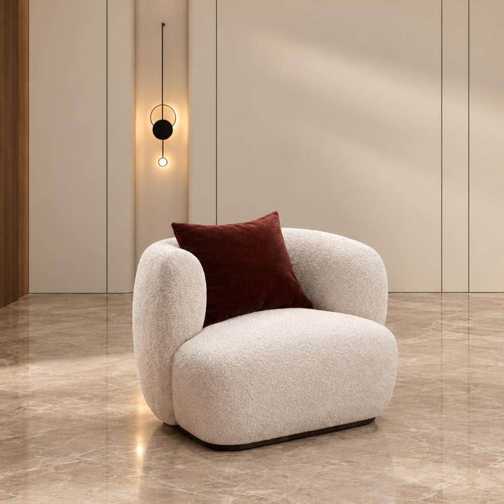 Ravo Living Chair front view for elegant room decor