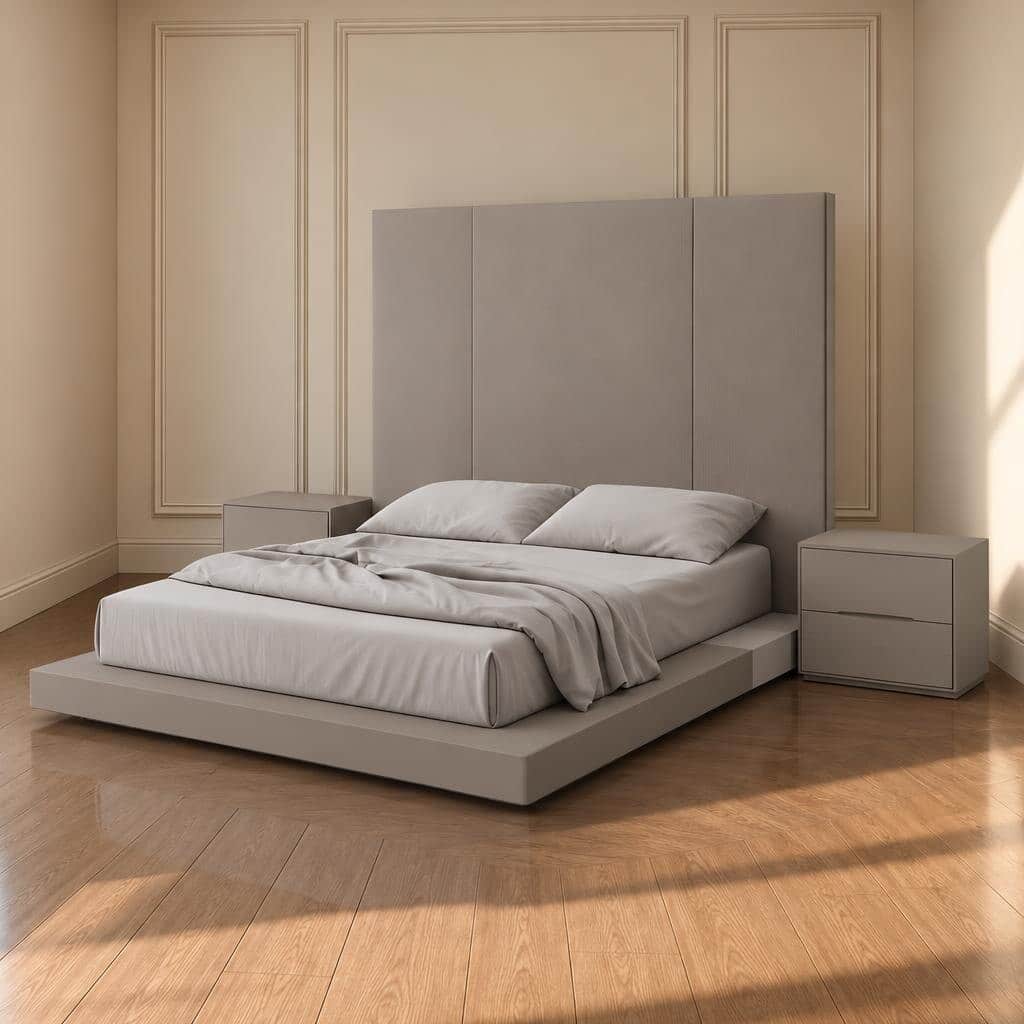 Lumo Bed and Nightstand Set